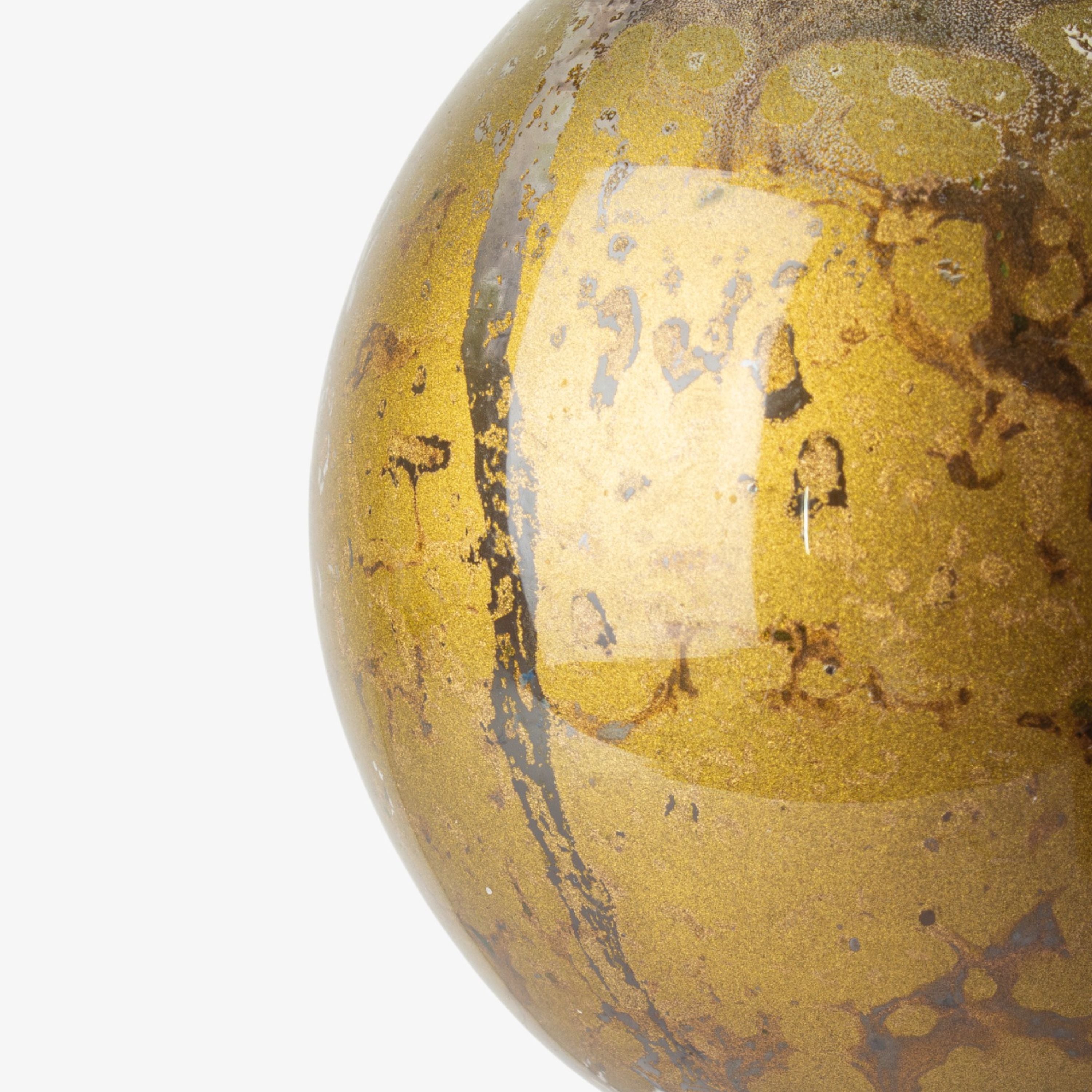 French Country Marbled Bauble Bronze Gold