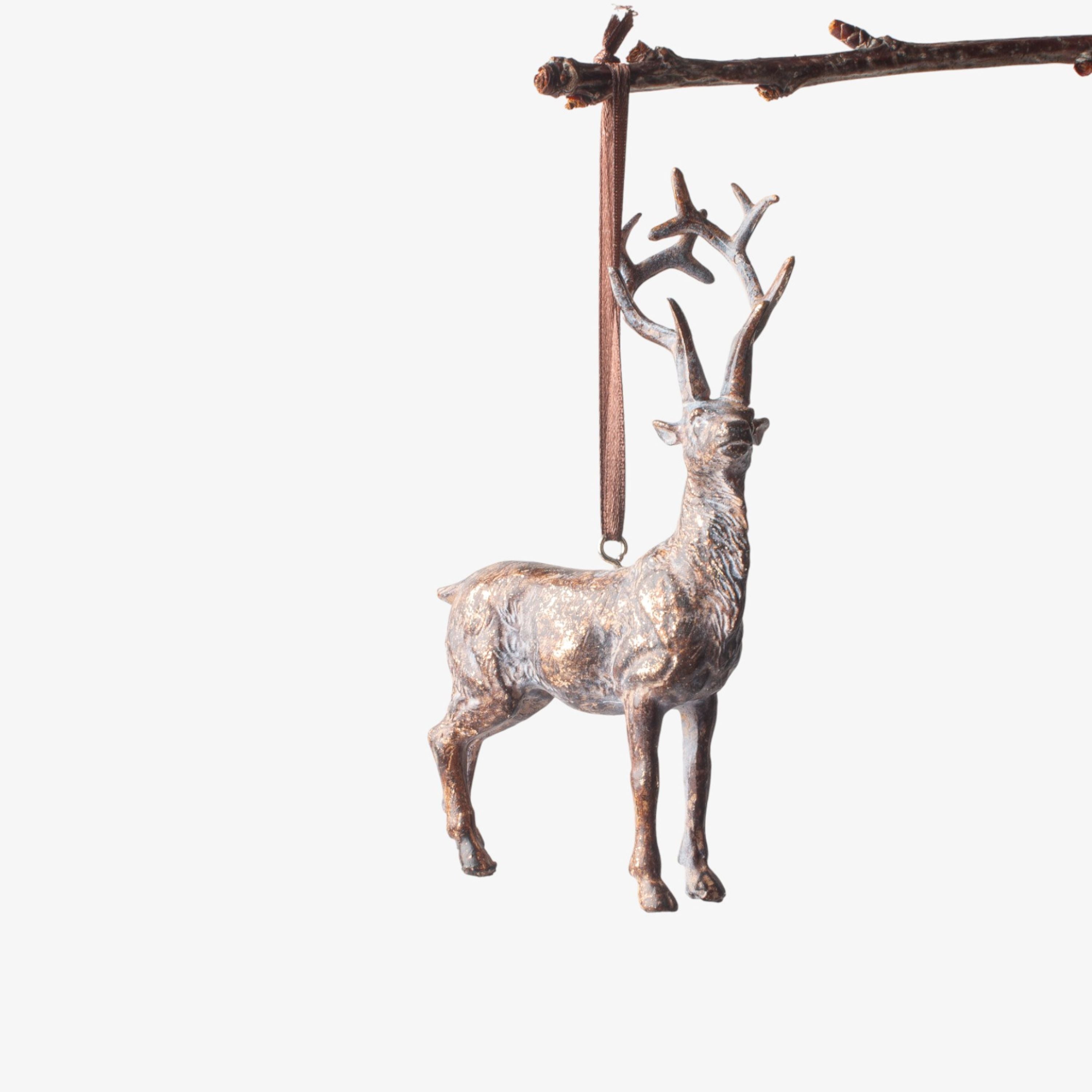 French Country Sentinel Mini Hanging Reindeer