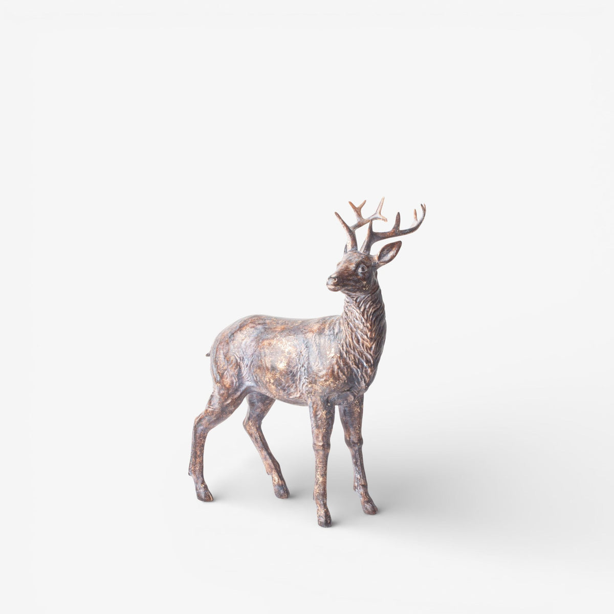French Country Sentinel Small Standing Reindeer Left Side
