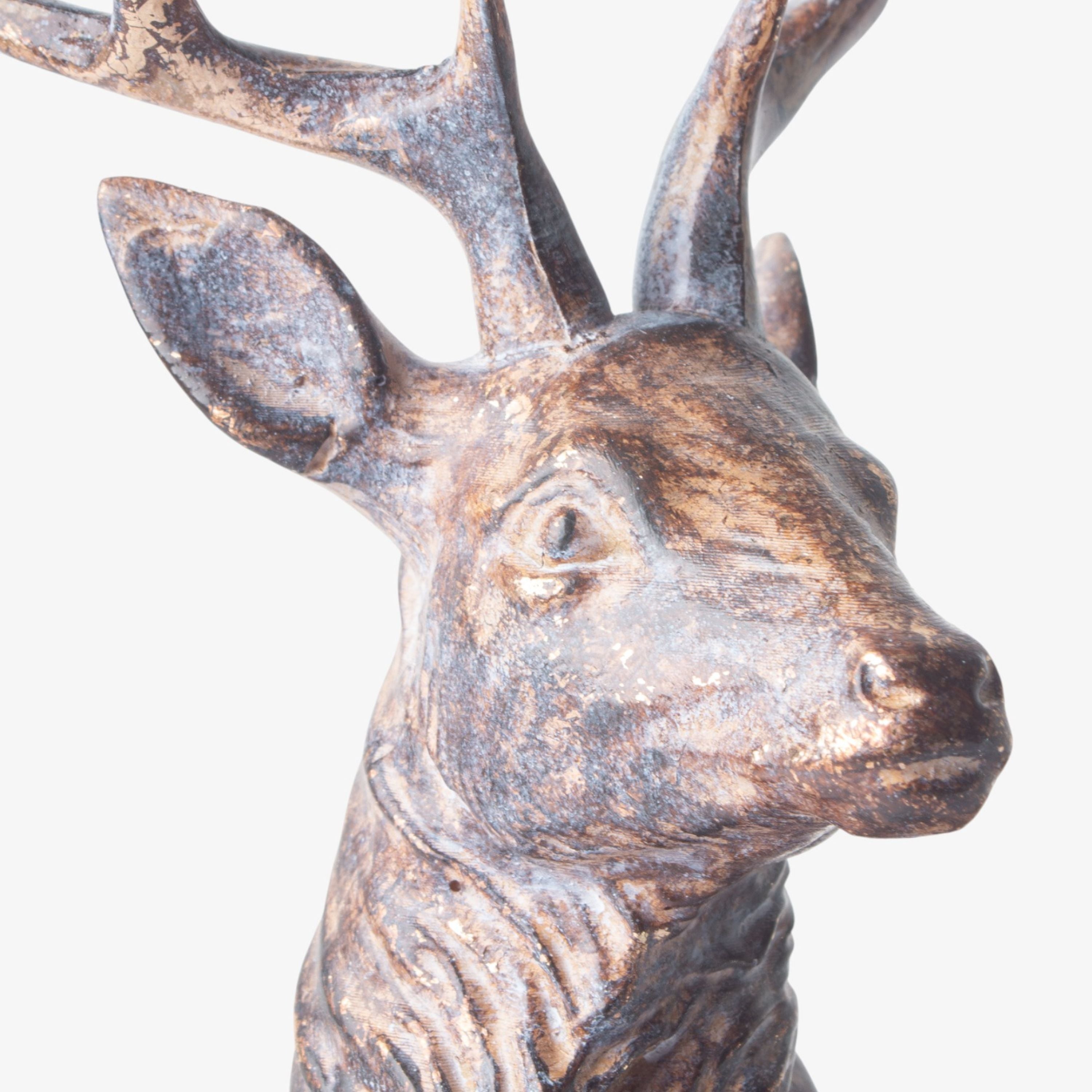 French Country Sentinel Small Standing Reindeer Right Side
