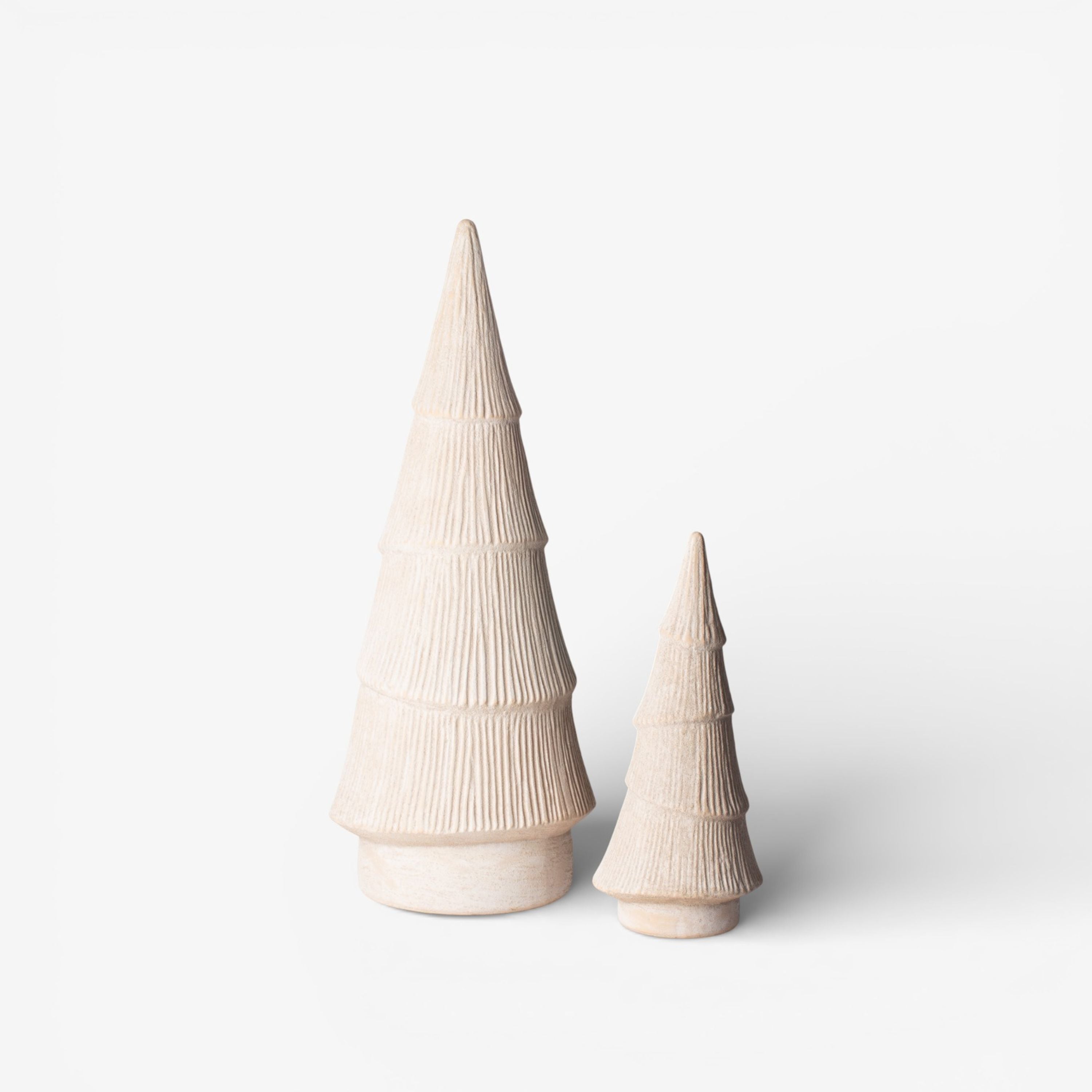 French Country Form Stone Tree Ridged 49cm