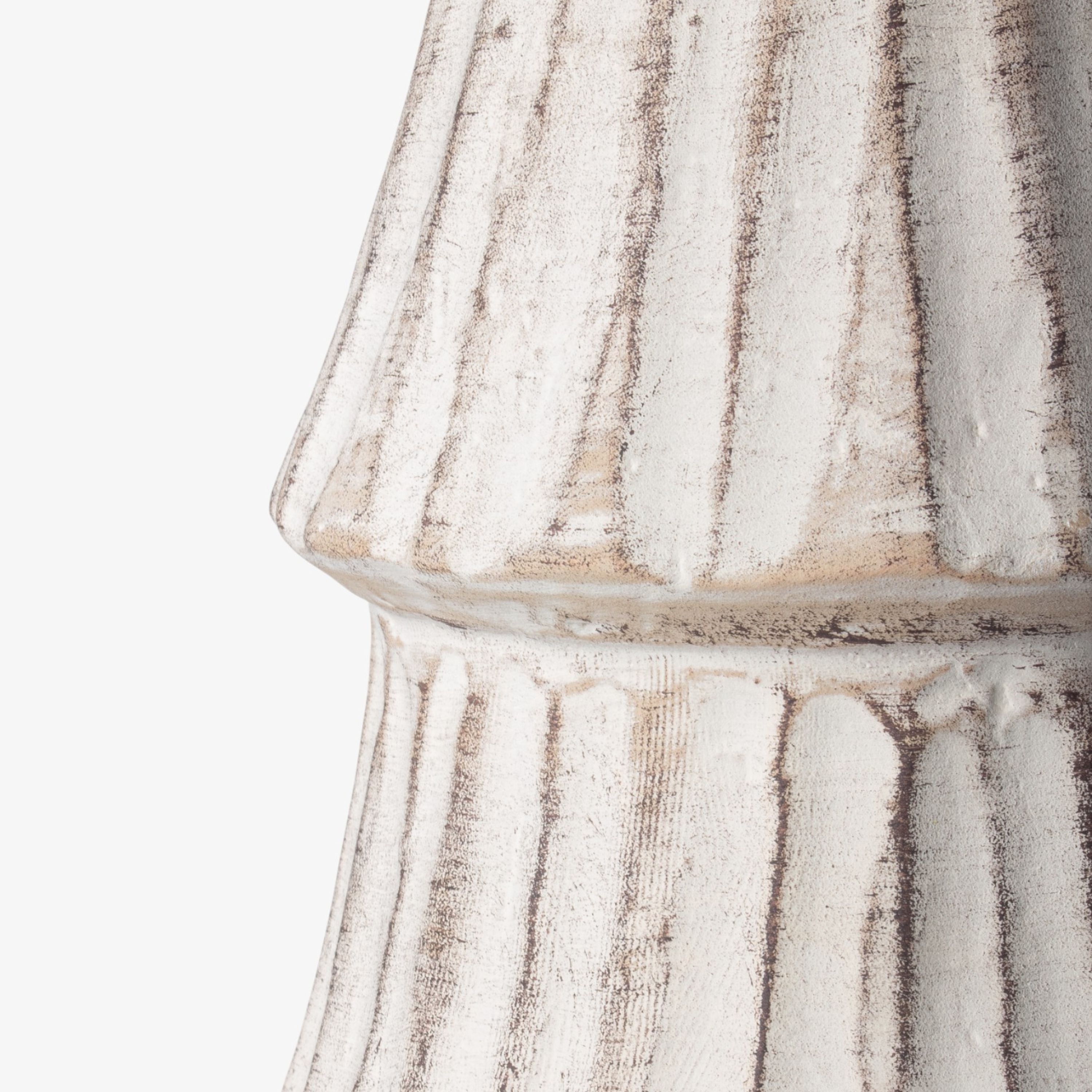 French Country Form Stone Tree Fluted Matte 28cm