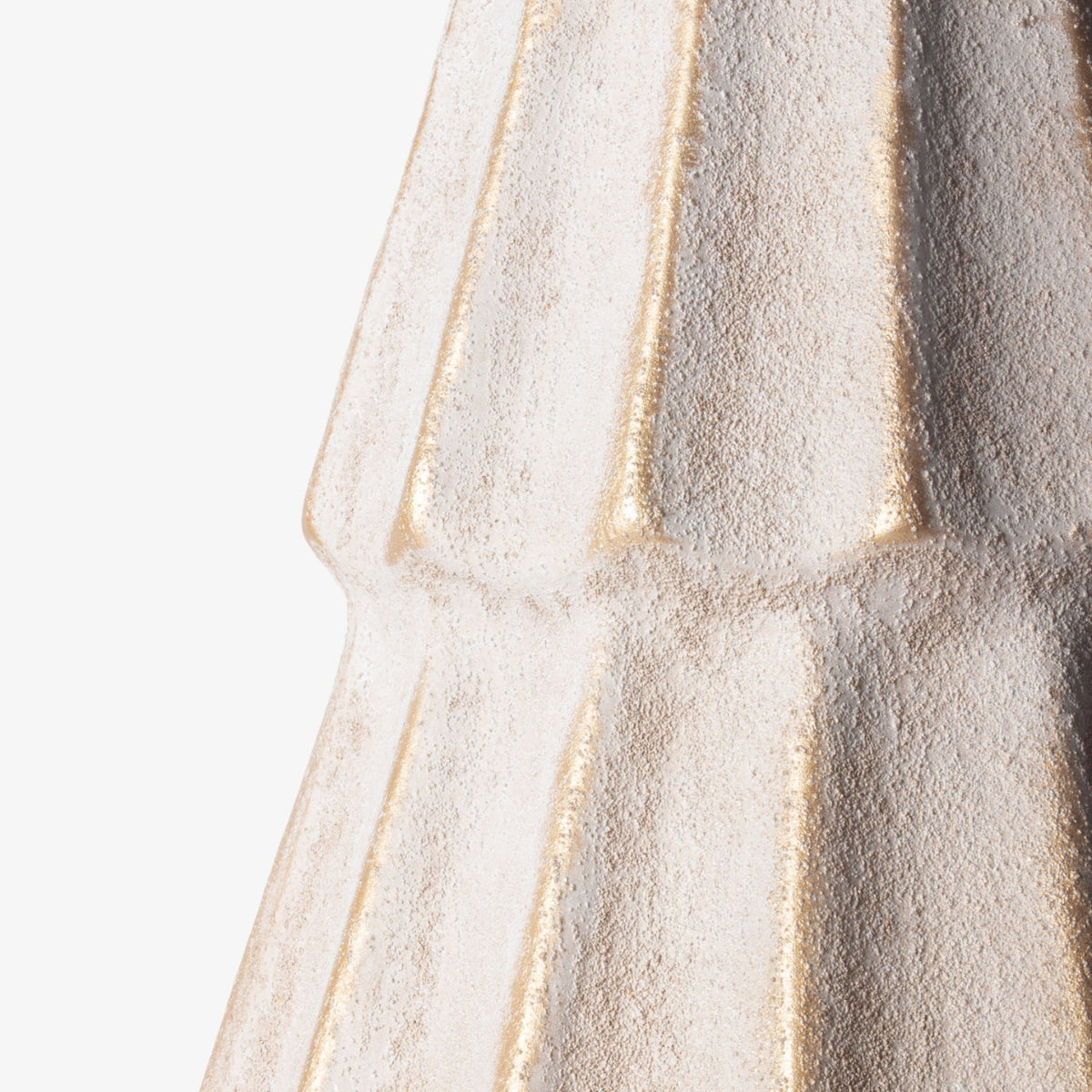 French Country Form Stone Tree Fluted Gold 37.5cm