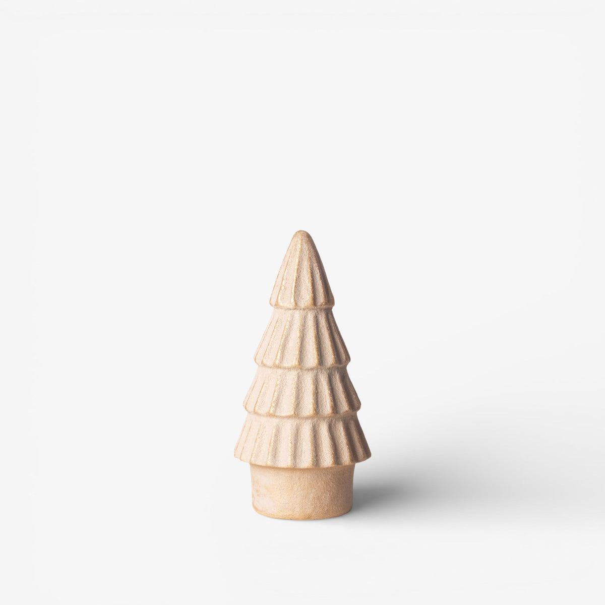 French Country Form Stone Tree Fluted Gold 20cm