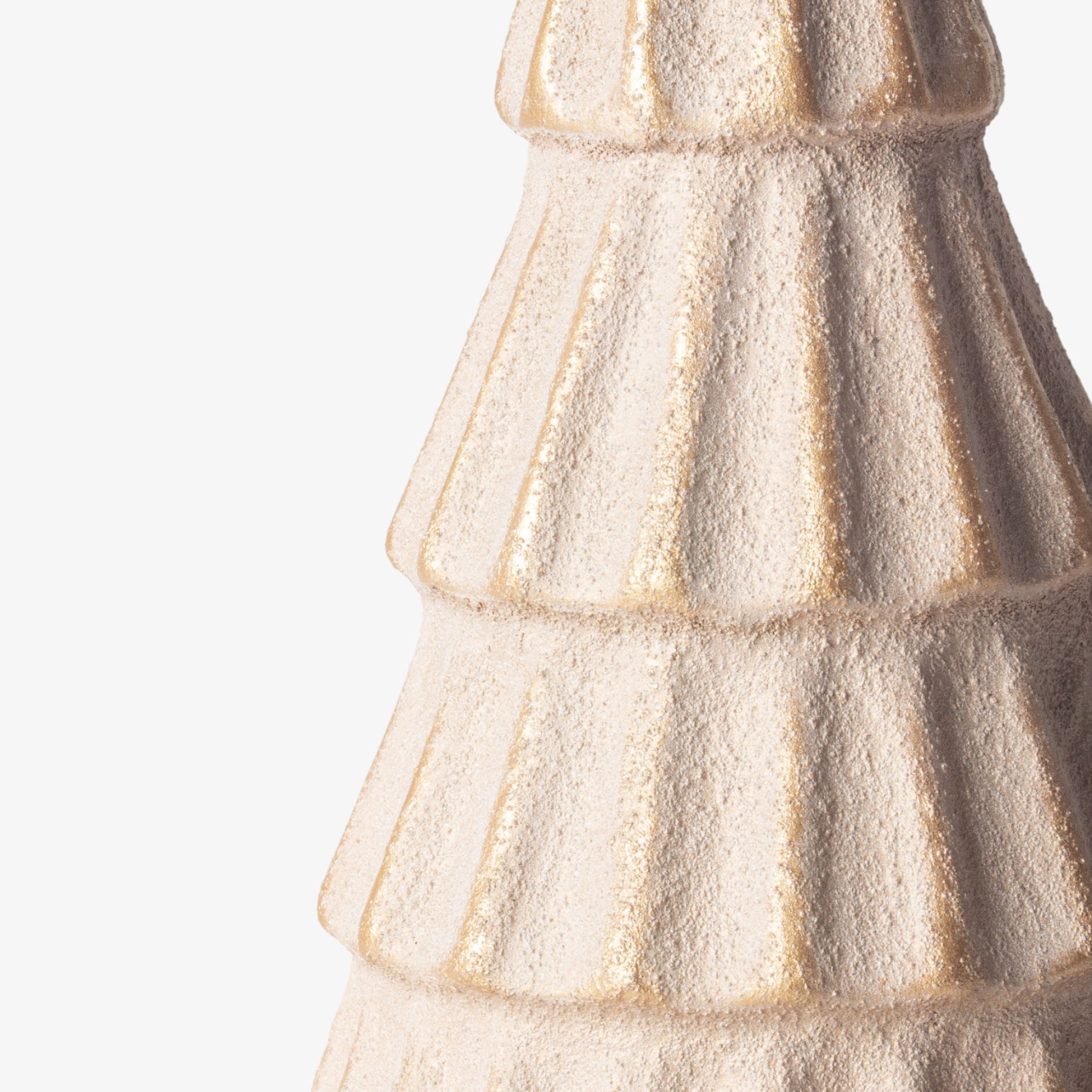 French Country Form Stone Tree Fluted Gold 20cm