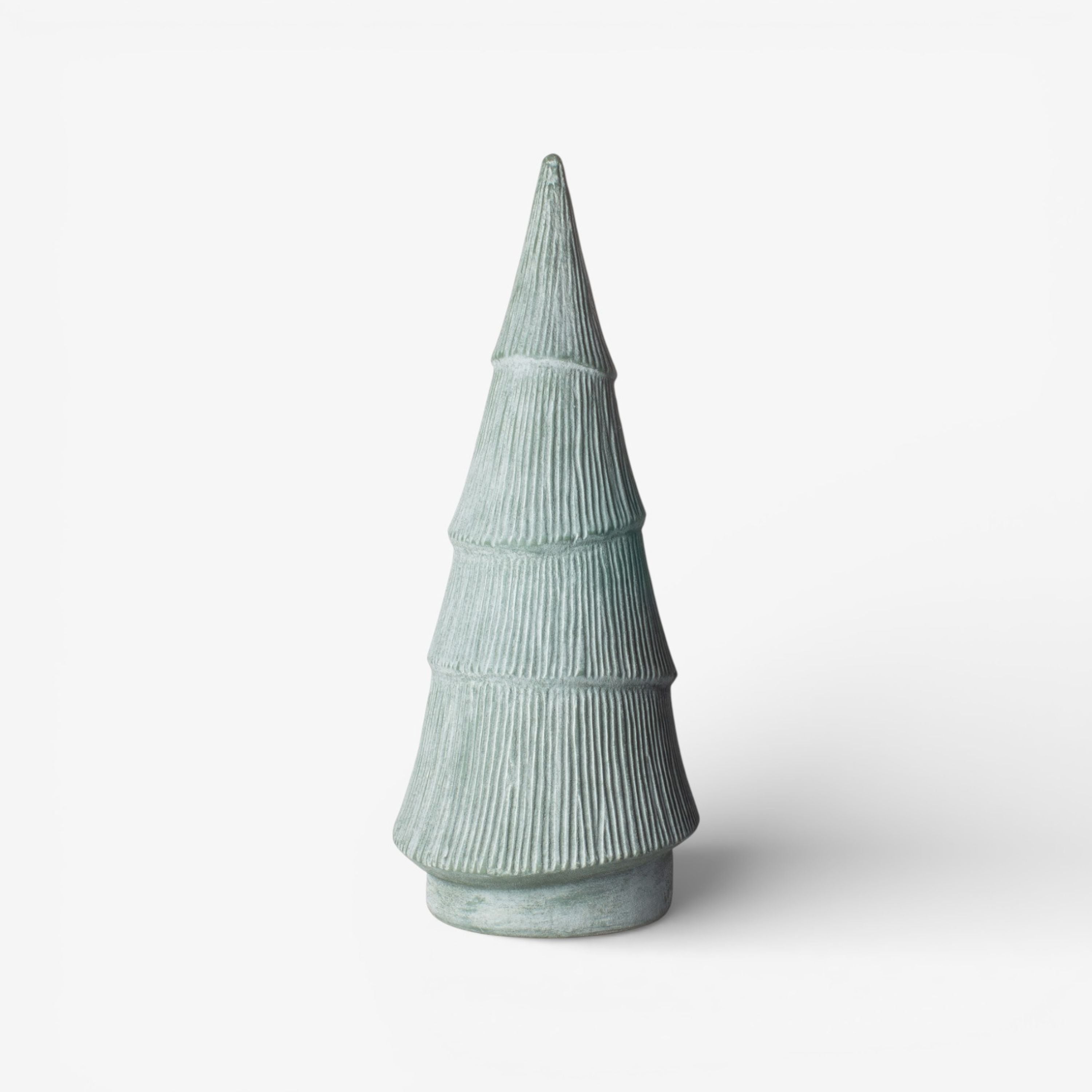 French Country Form Evergreen Tree Ridged 49cm