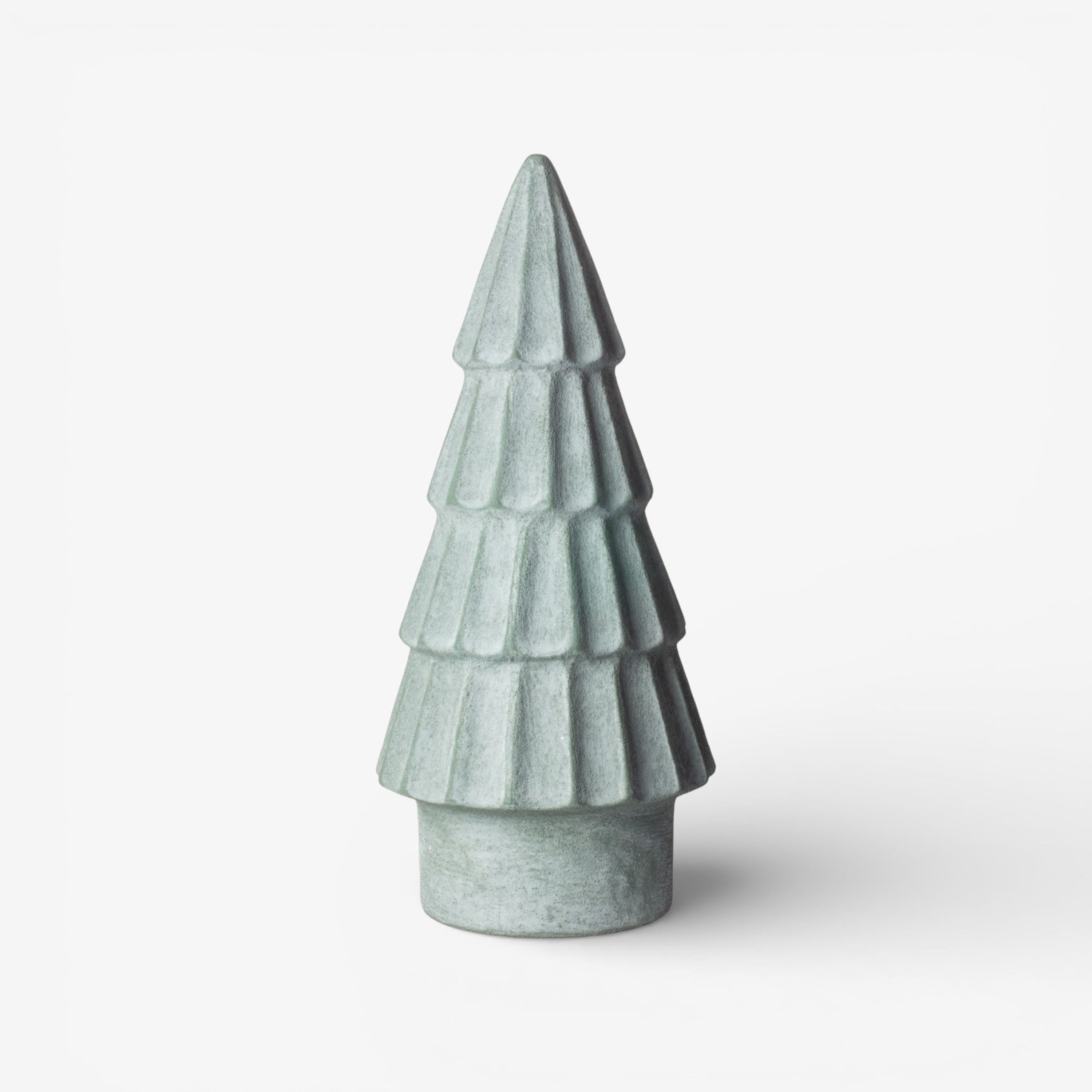 French Country Form Evergreen Tree Fluted 37.5cm