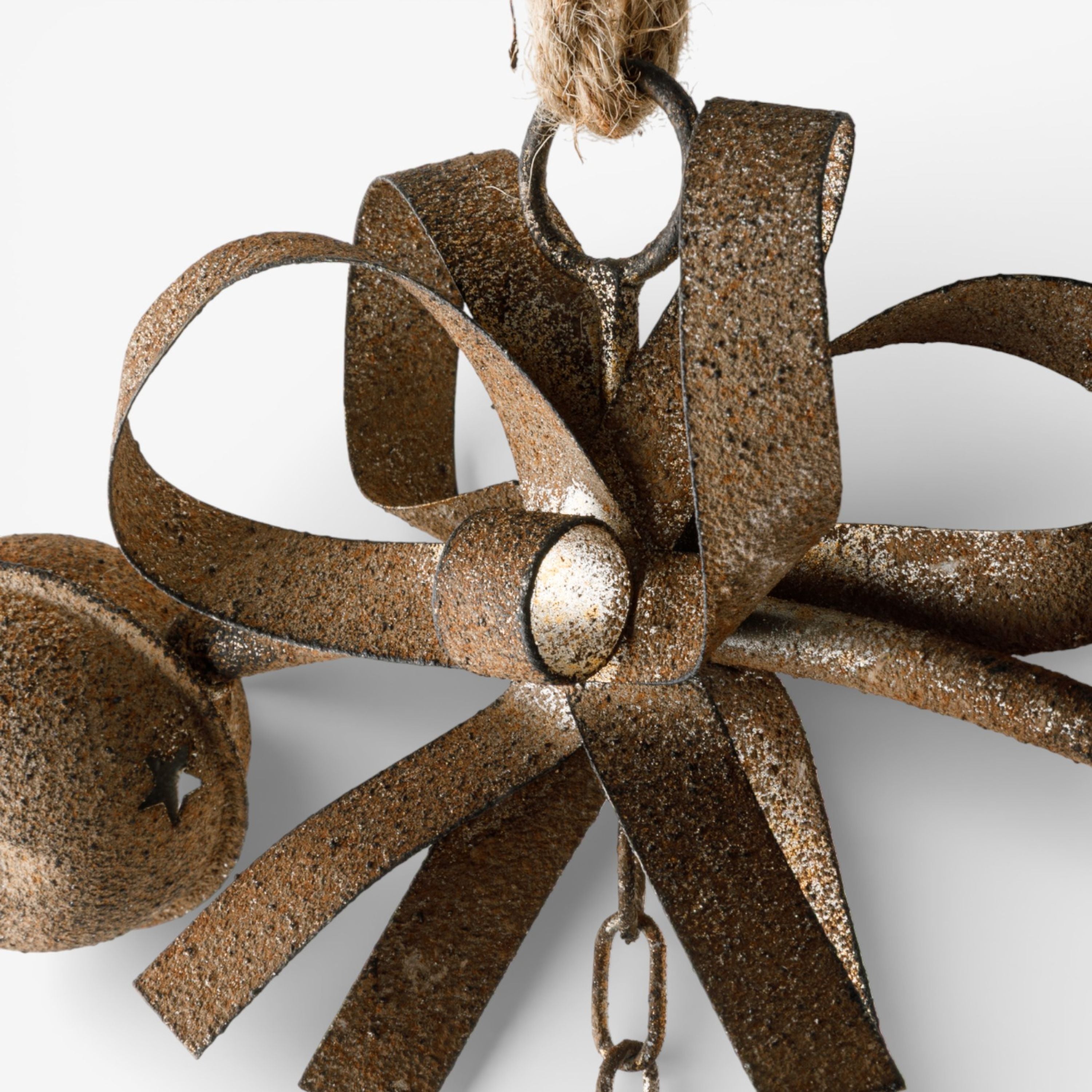 French Country Bow & Bell Wreath Rust