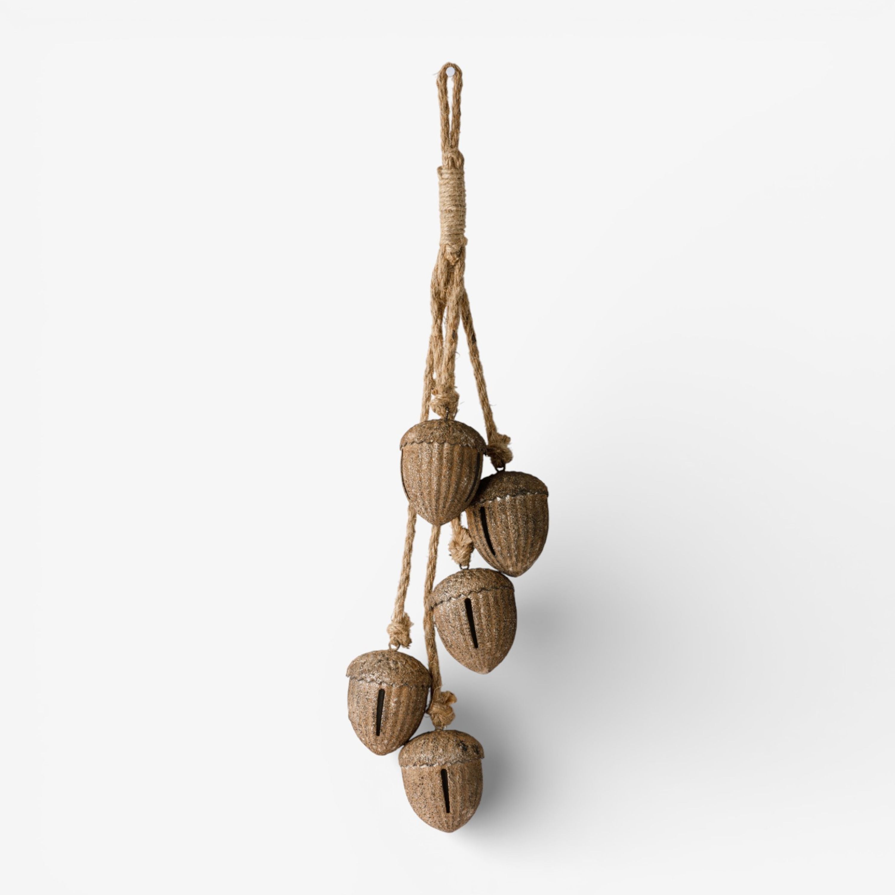 French Country Acorns on Rope Rust