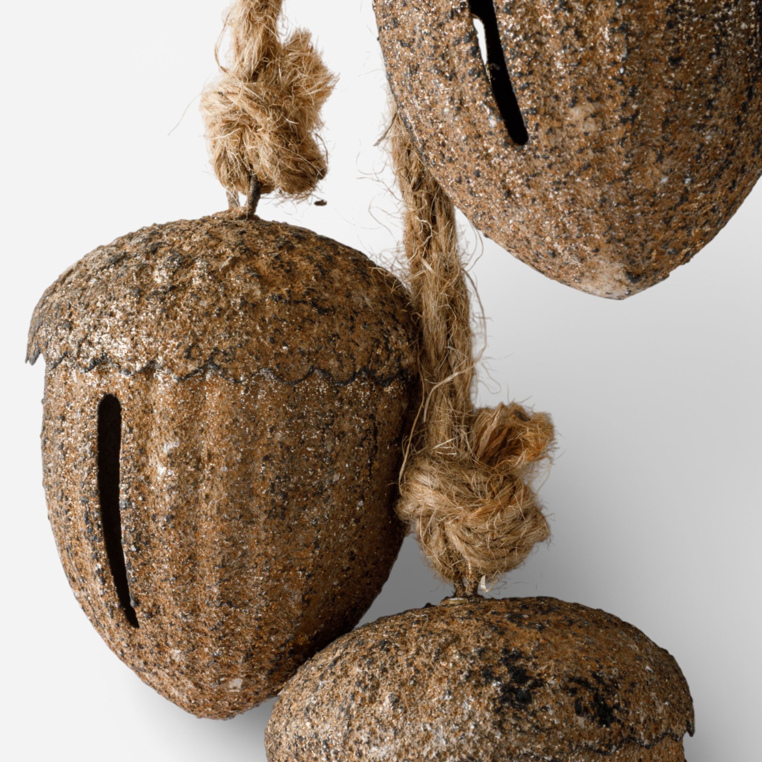 French Country Acorns on Rope Rust