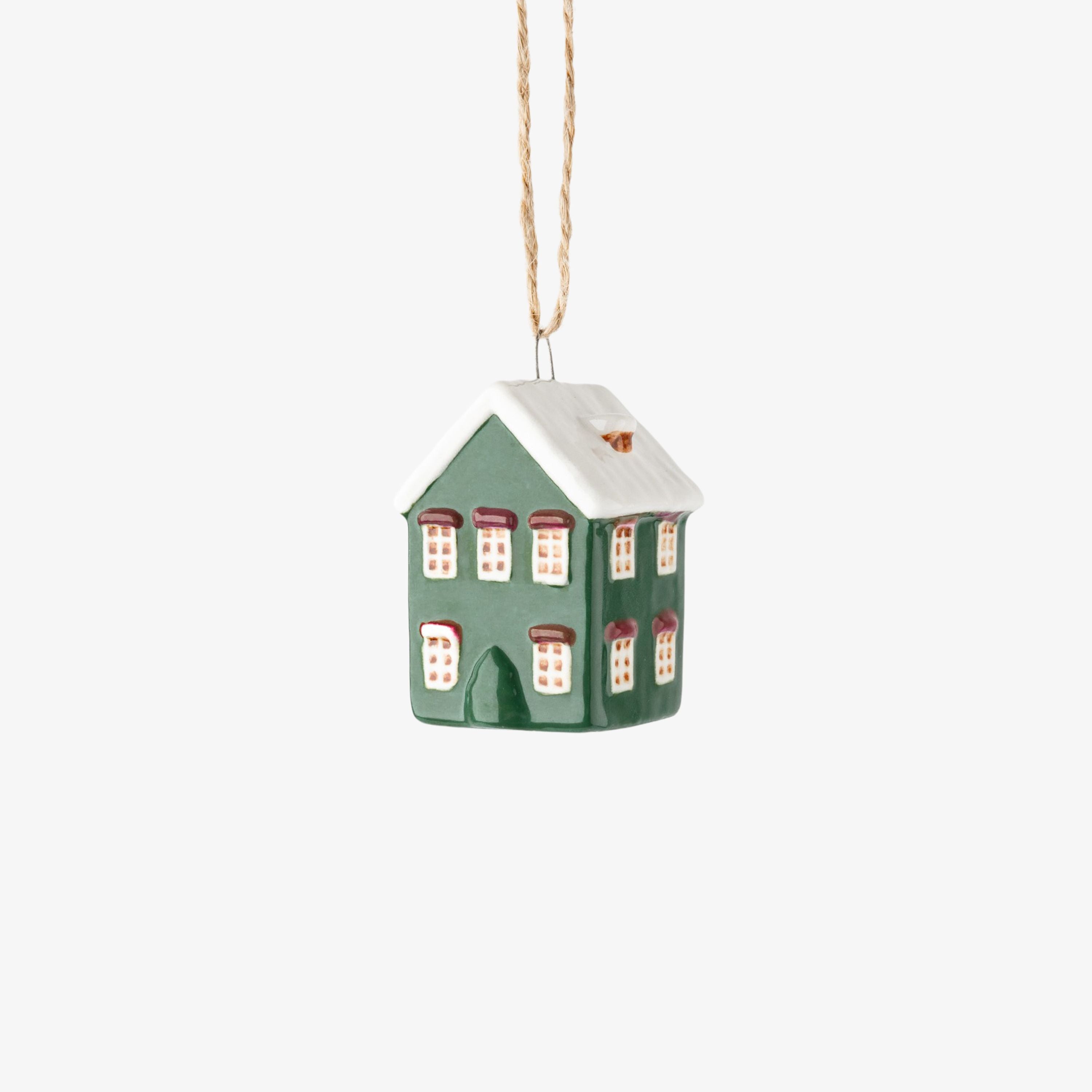 French Country Hanging Mini House Green