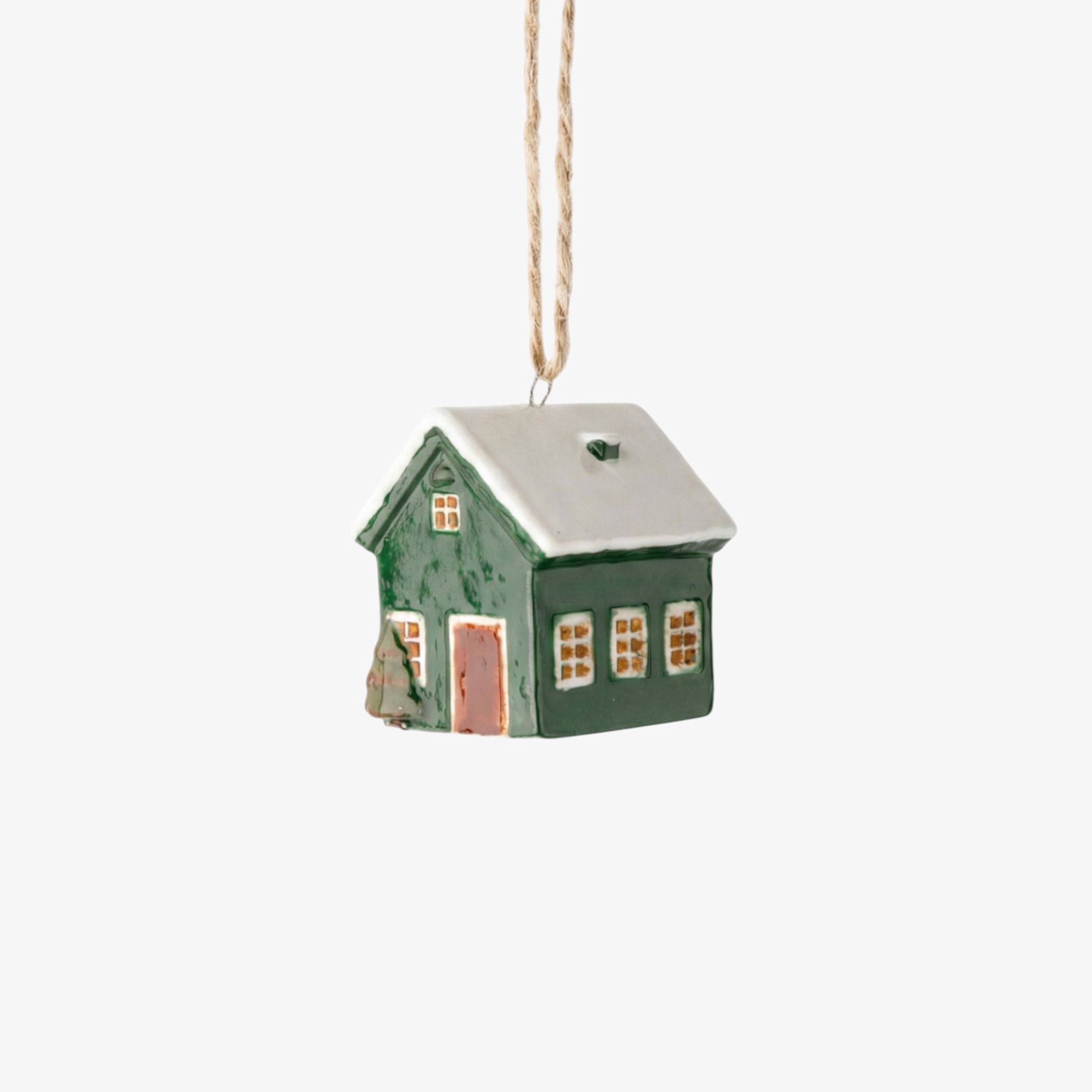 French Country Hanging Mini Bungalow Green