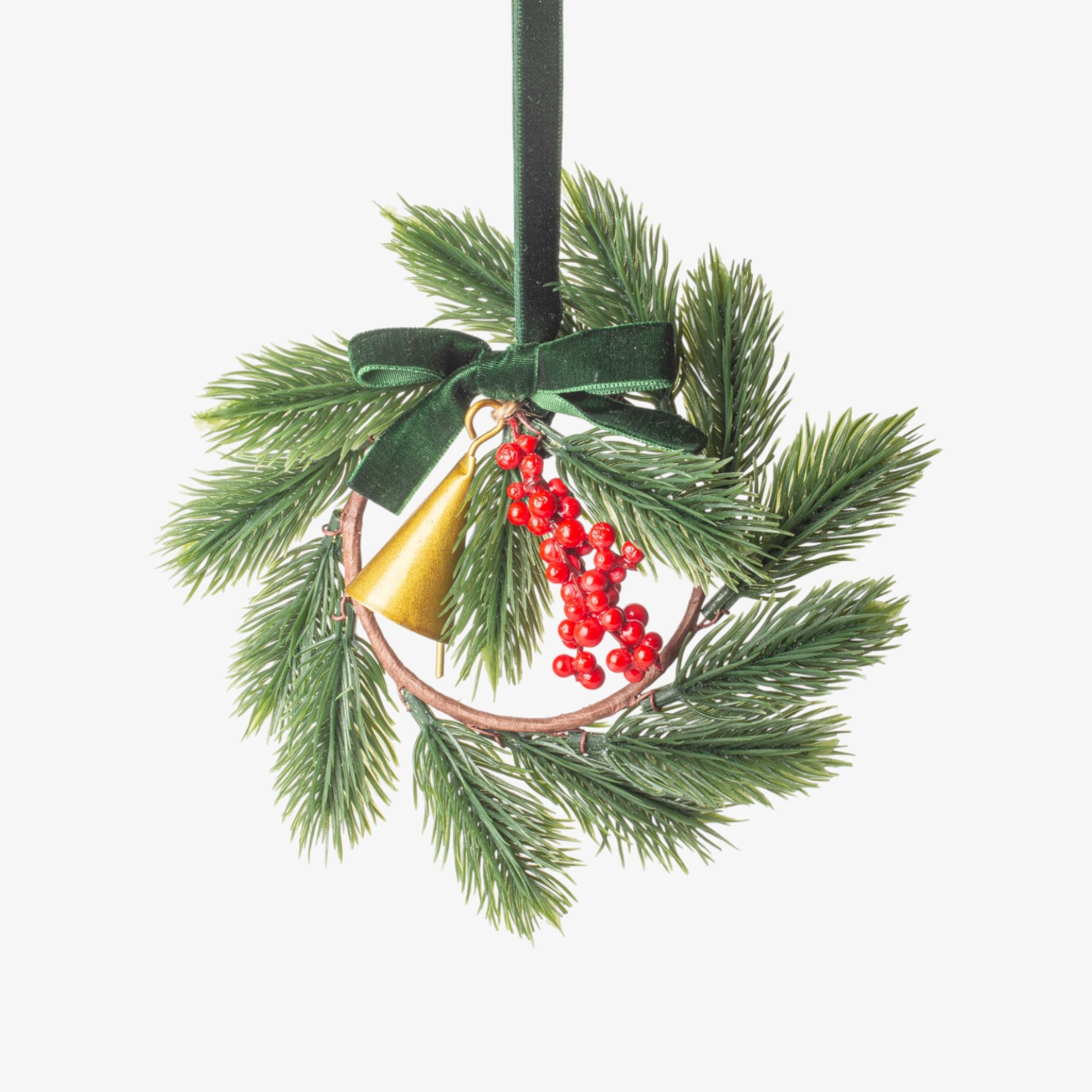 French Country Festive Sprig Mini Wreath
