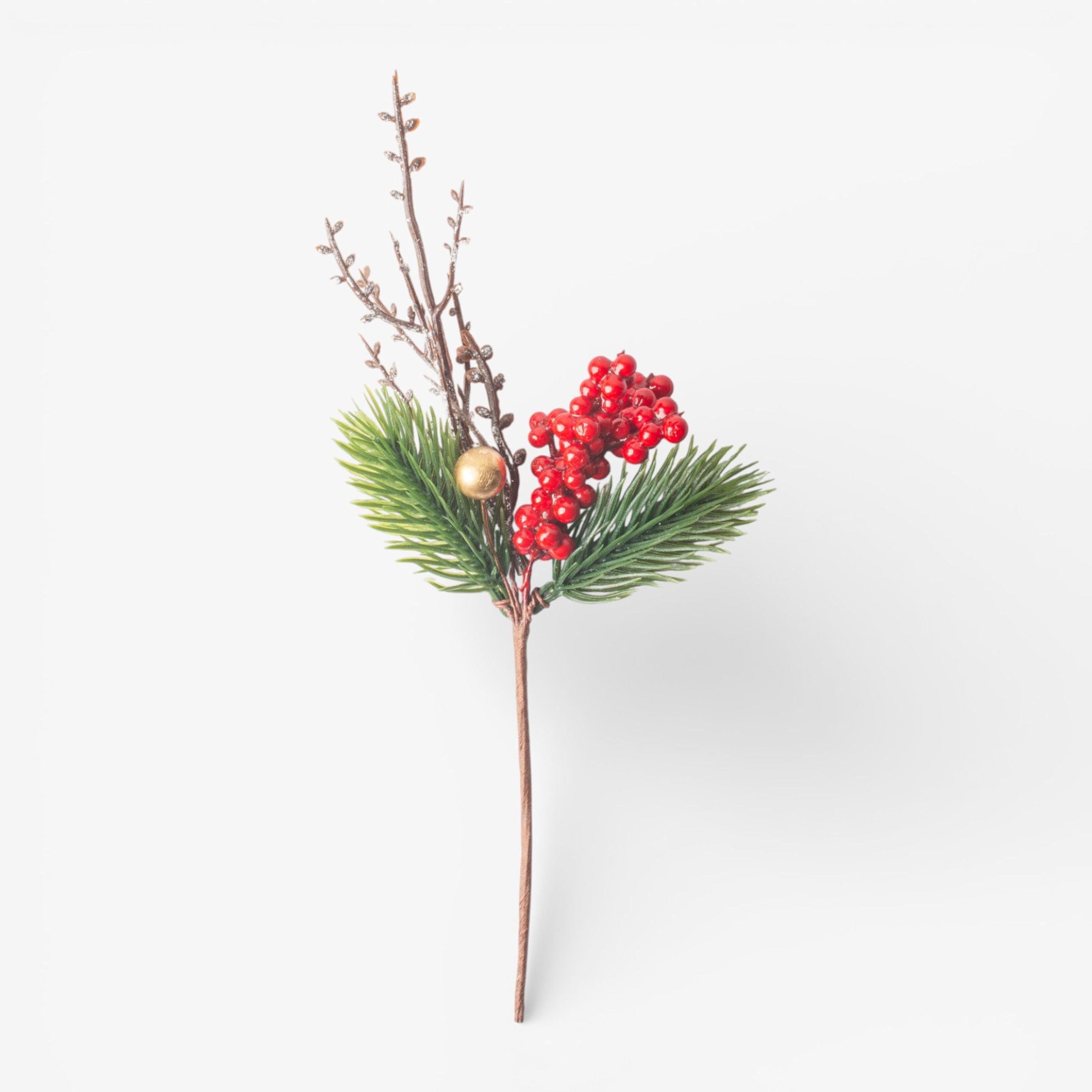 French Country Festive Sprig Pick (4 Pack)