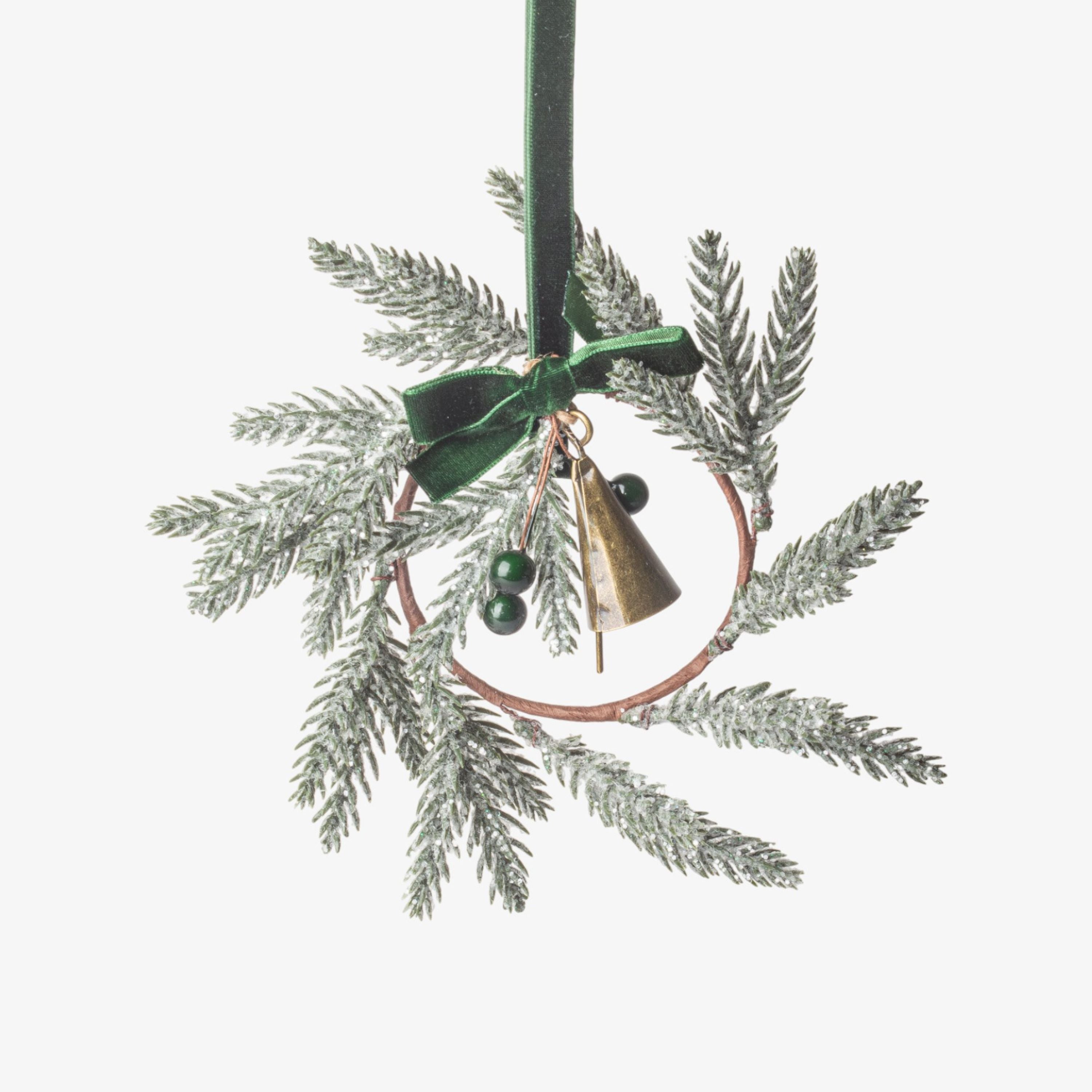 French Country Evergreen Mini Wreath