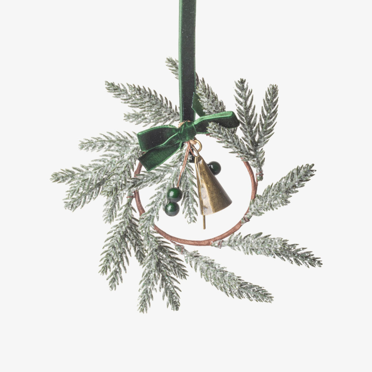 French Country Evergreen Mini Wreath