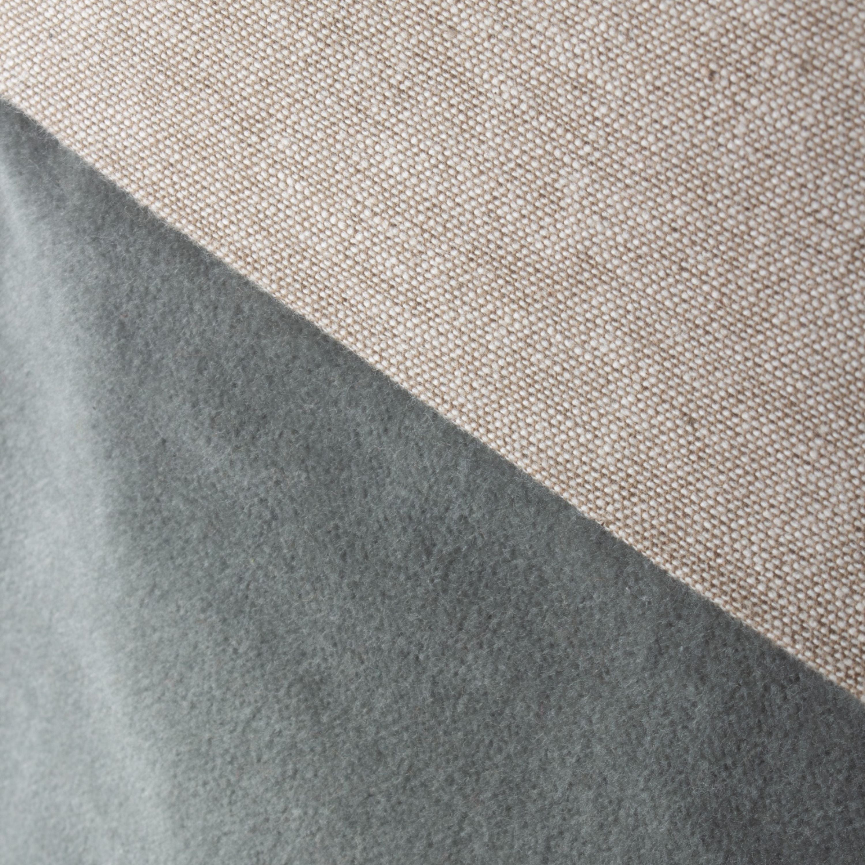 French Country Two Toned Velvet Stocking Eggshell