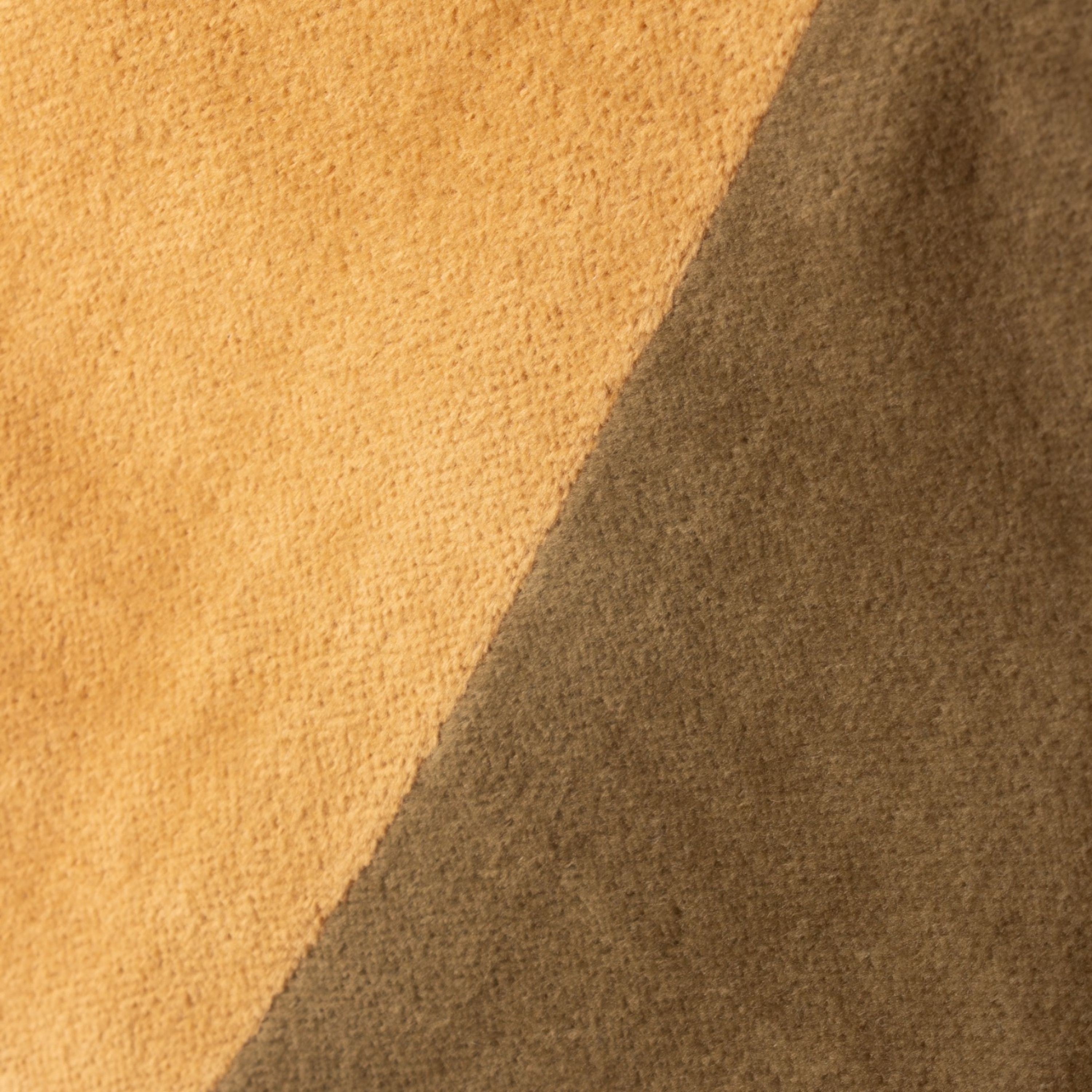 French Country Two Toned Velvet Stocking Gold