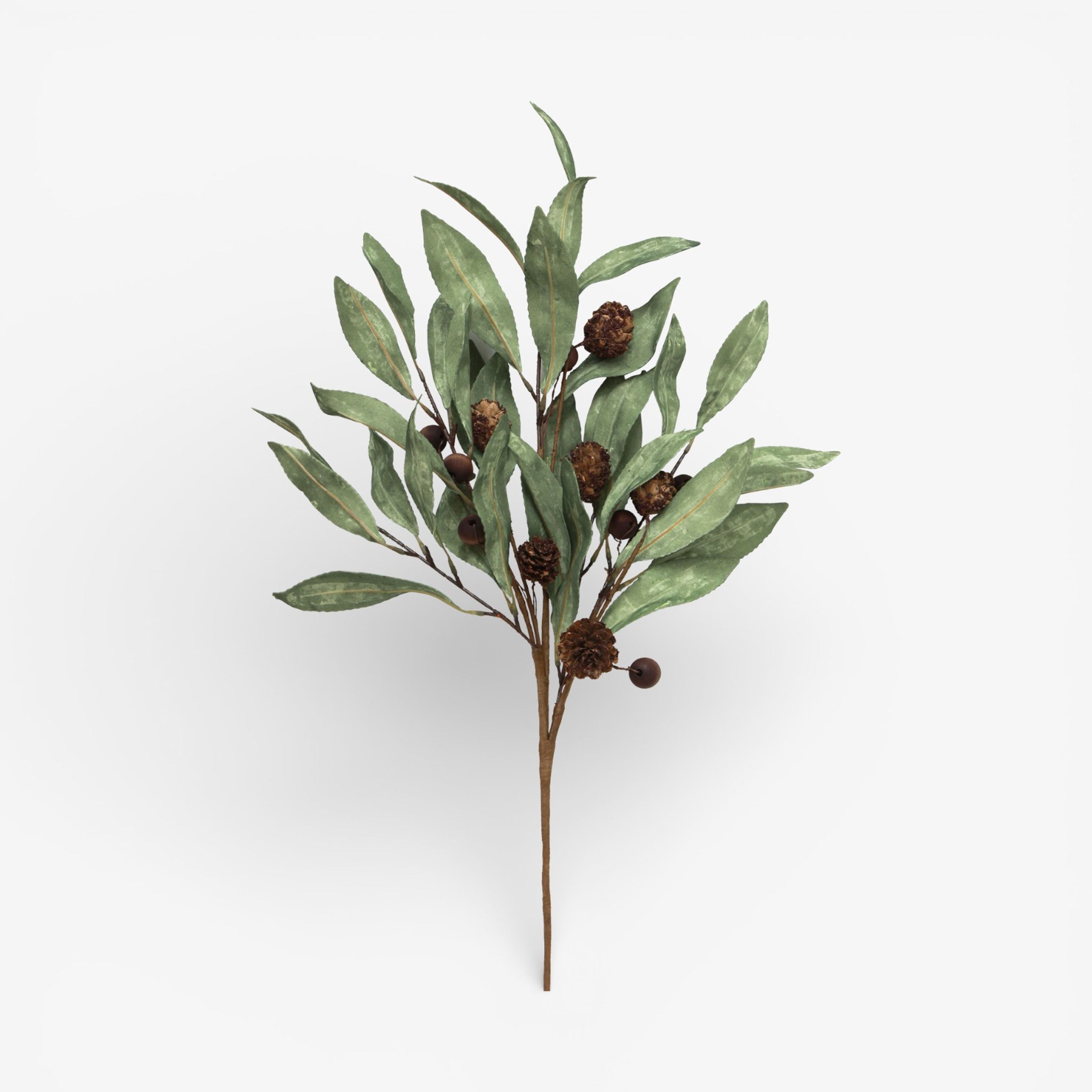 French Country Eucalyptus & Brown Berry Wood Branch
