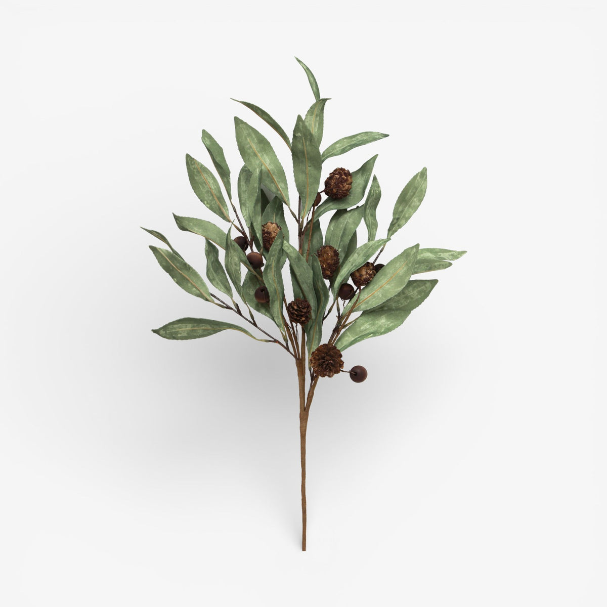French Country Eucalyptus & Brown Berry Wood Branch
