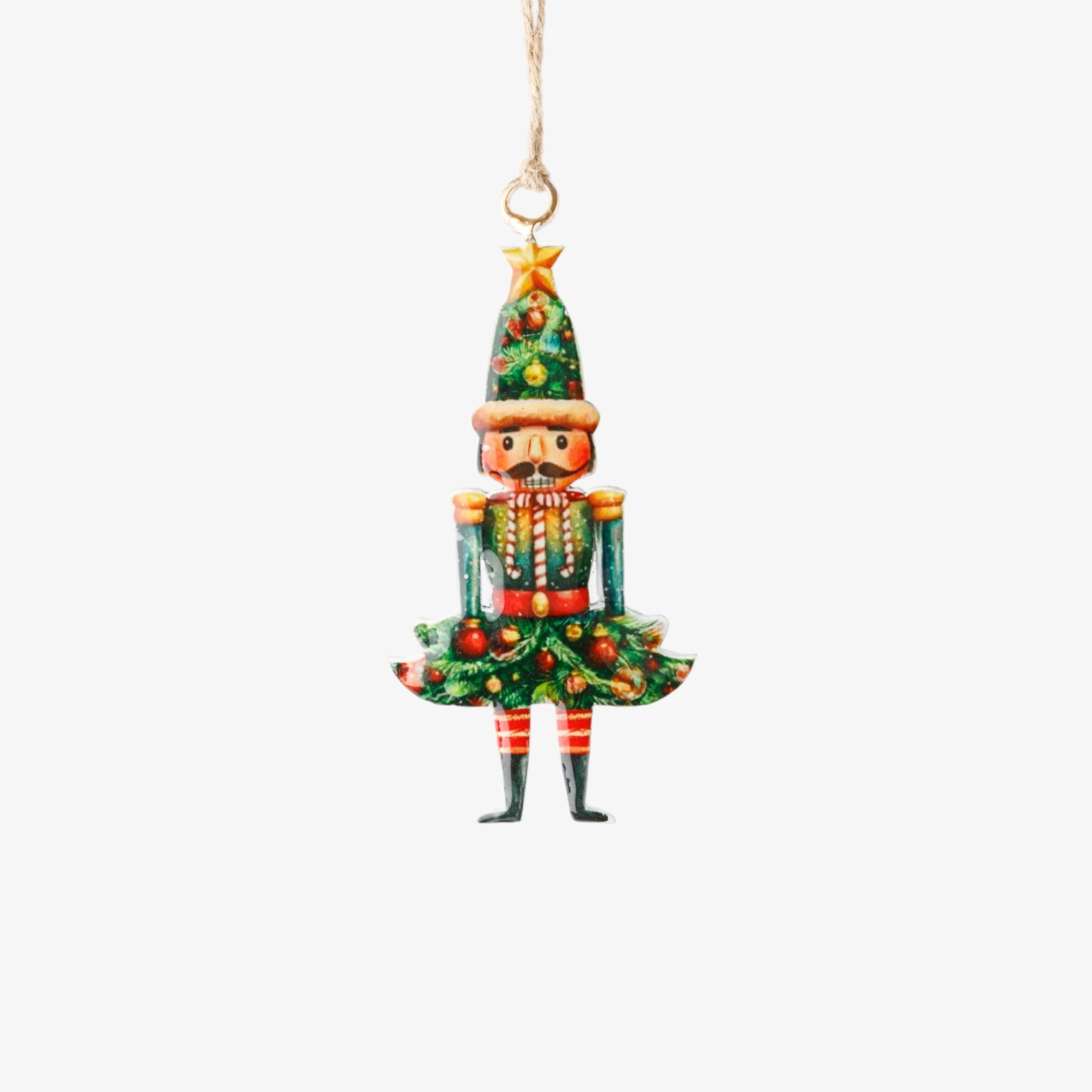 French Country Tree Skirt Nutcracker Hanging