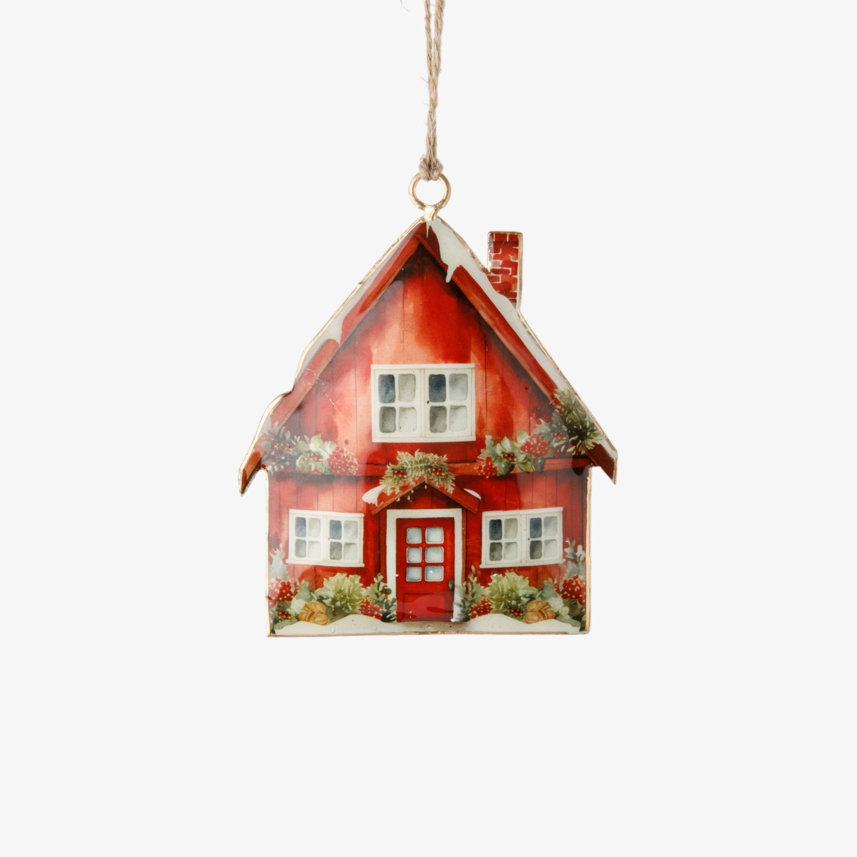 French Country Christmas Cottage Hanging
