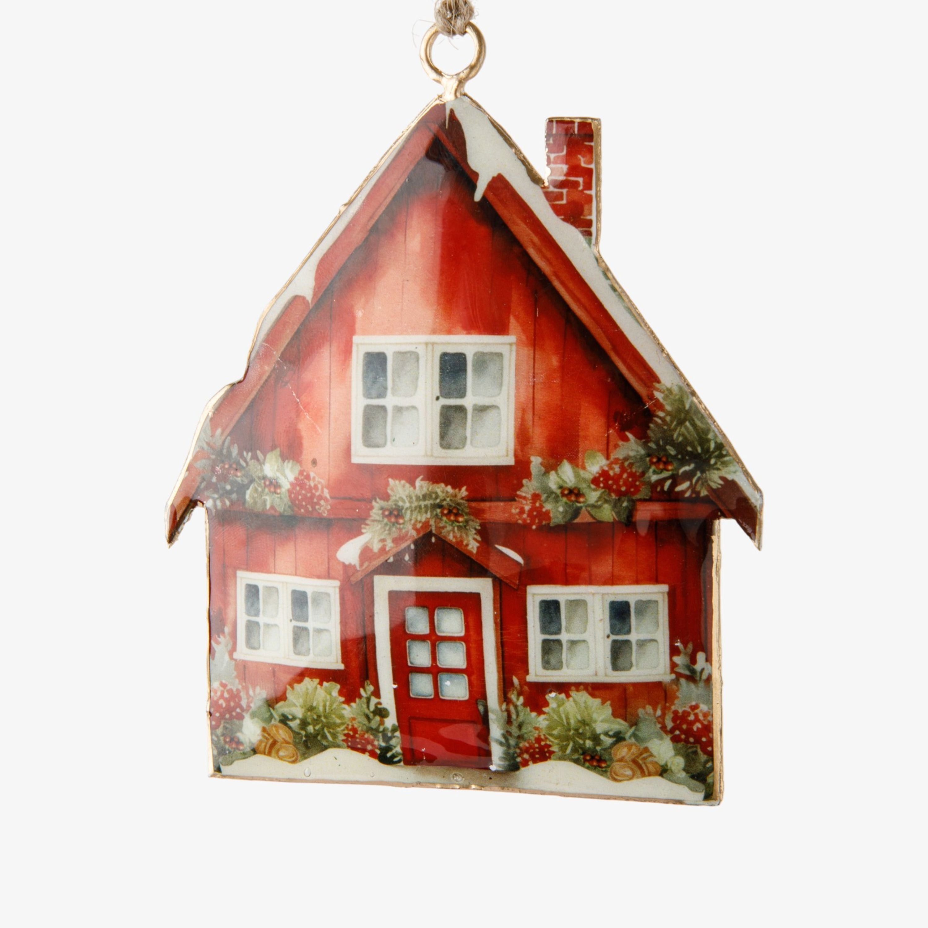 French Country Christmas Cottage Hanging