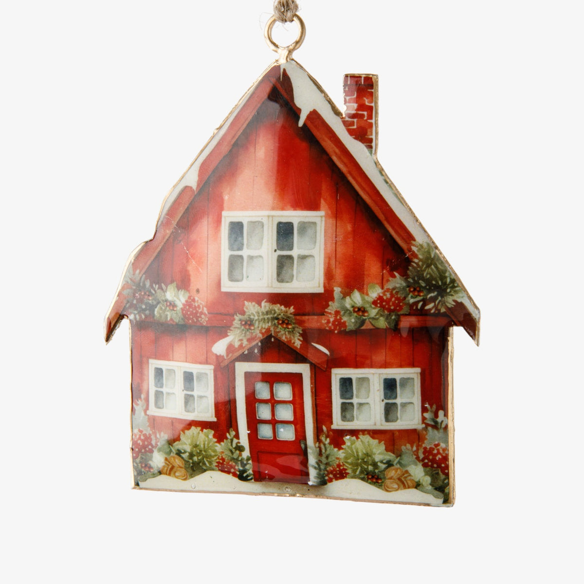French Country Christmas Cottage Hanging