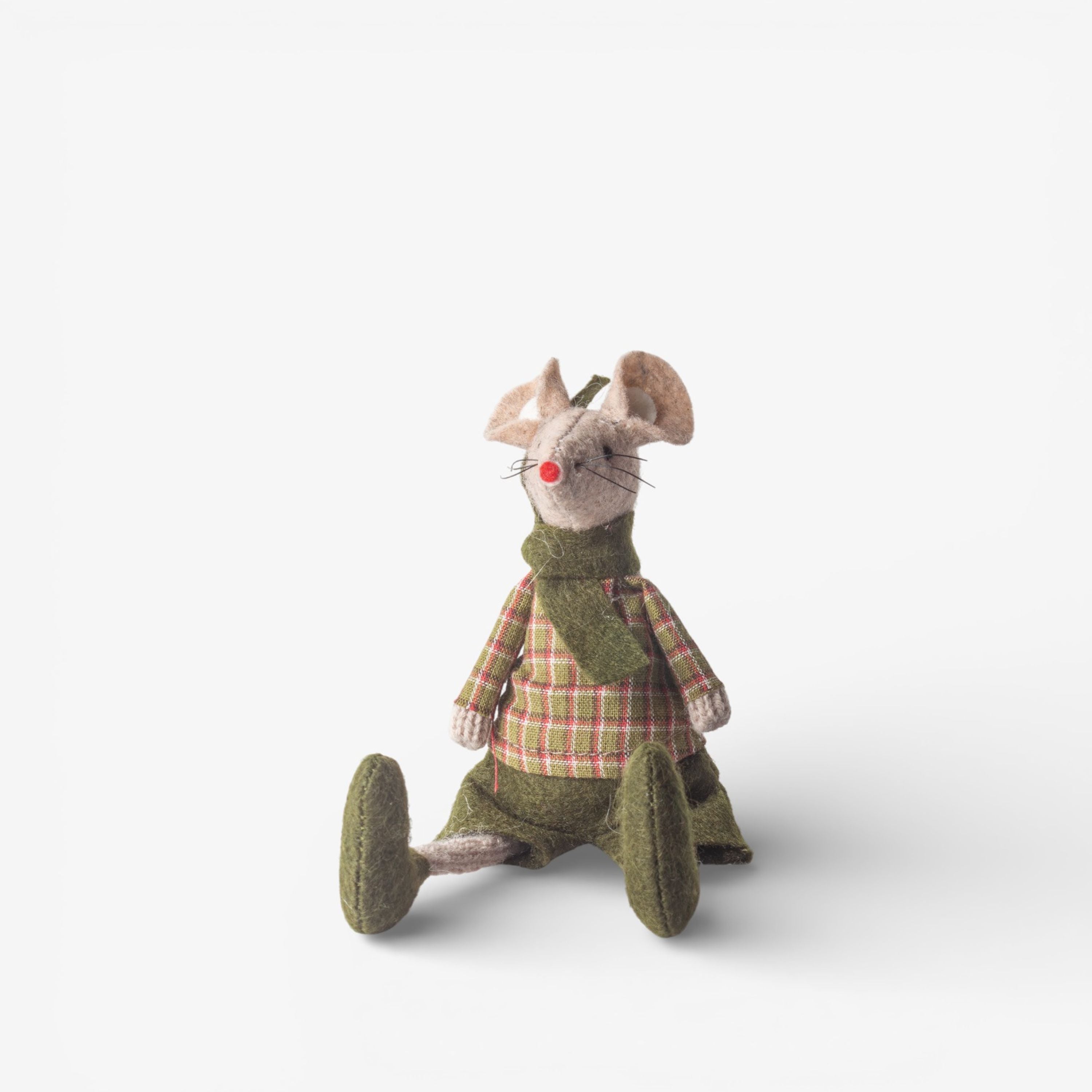 French Country Green Billy Mouse Sitting