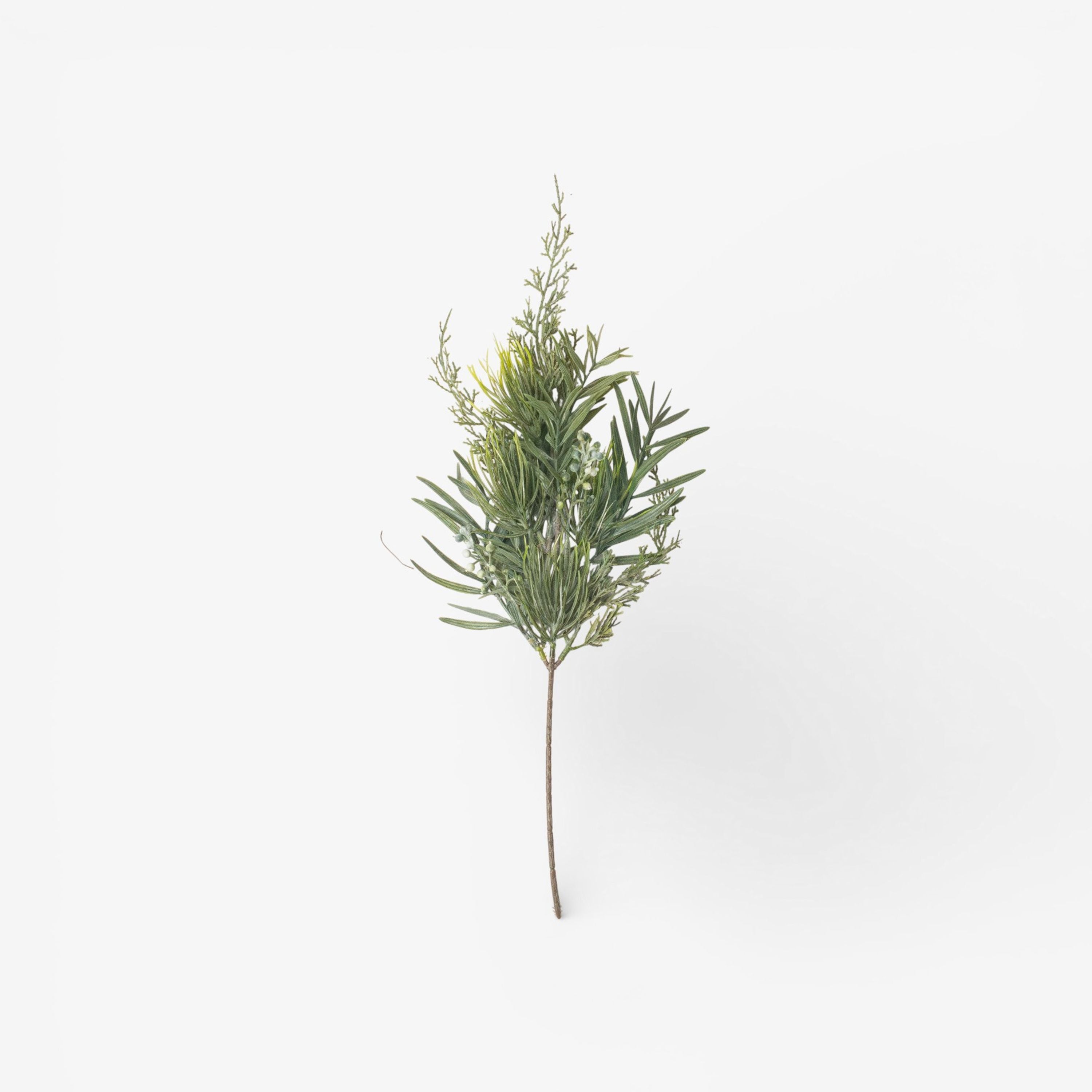 French Country Mixed Silver Green Branch