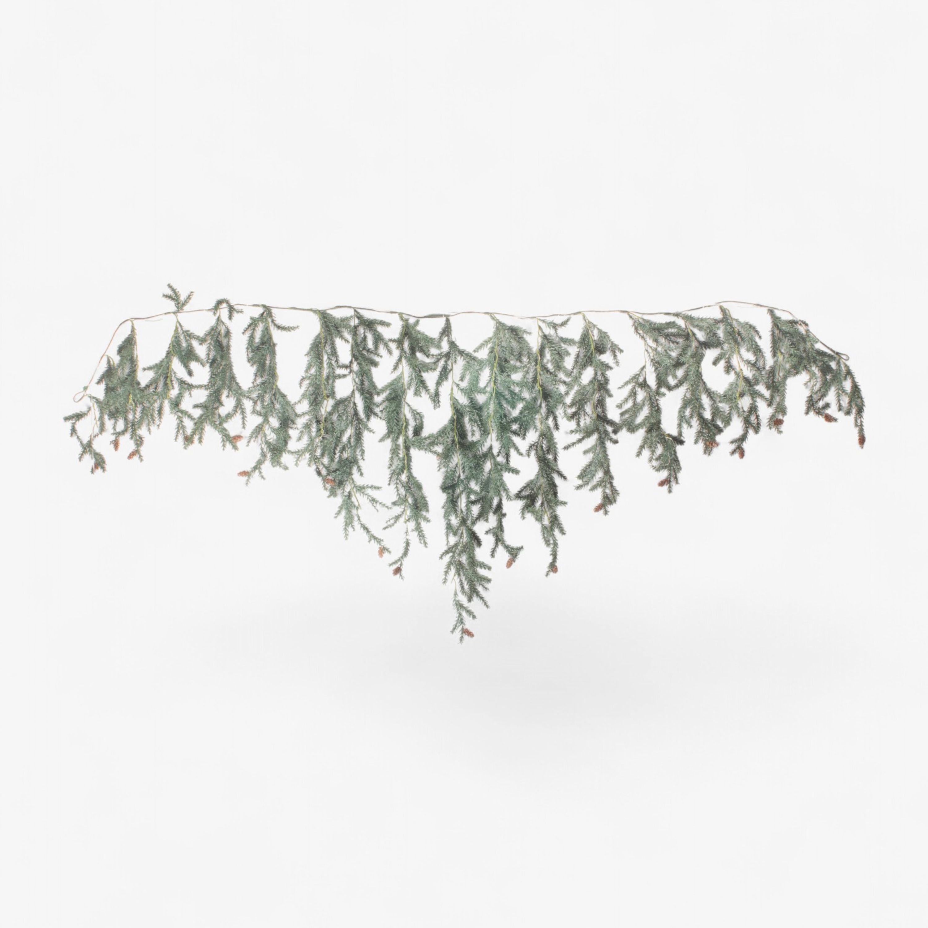 French Country Pinecone Light Up Mantle Garland