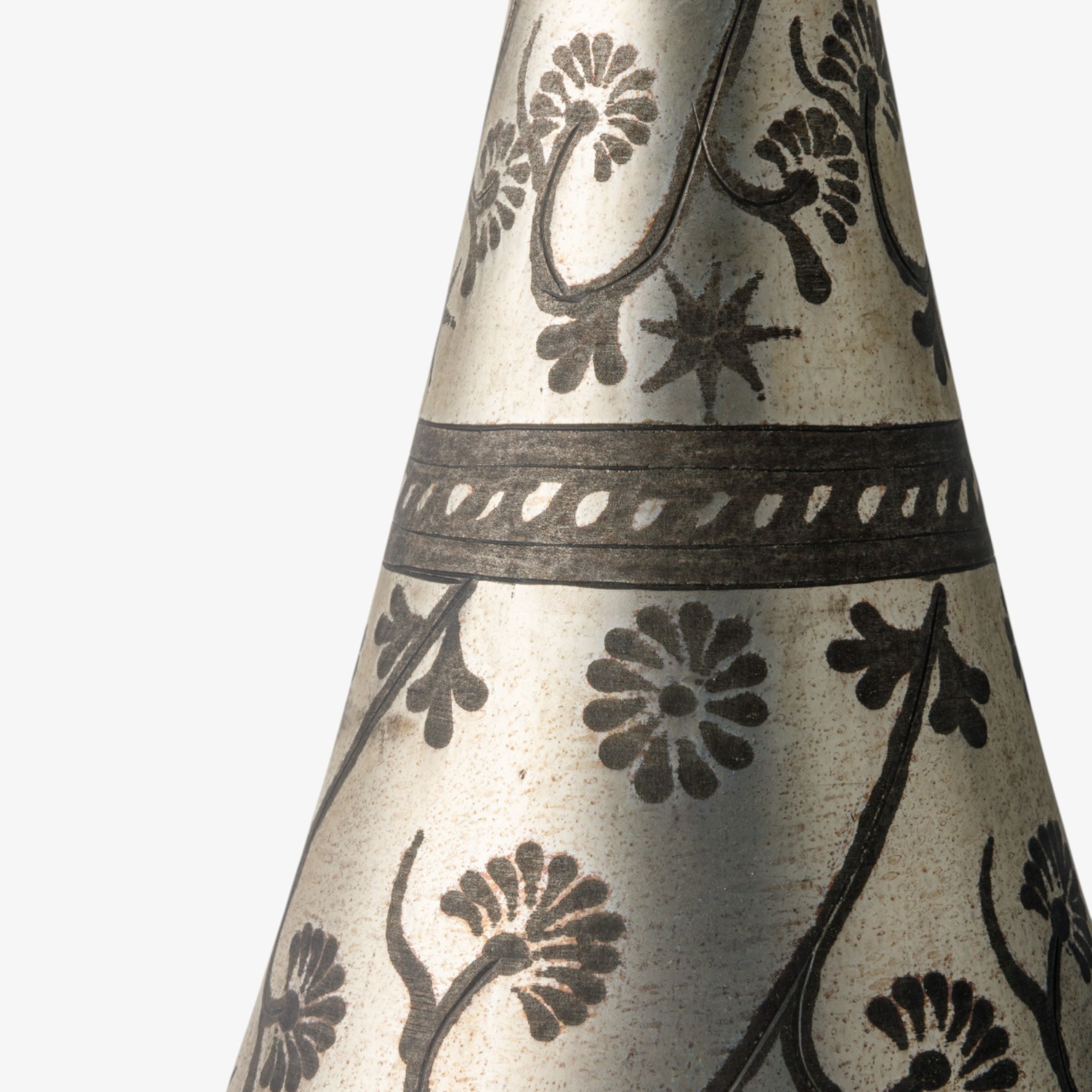 French Country Silver Eclipse Cone Tree Small