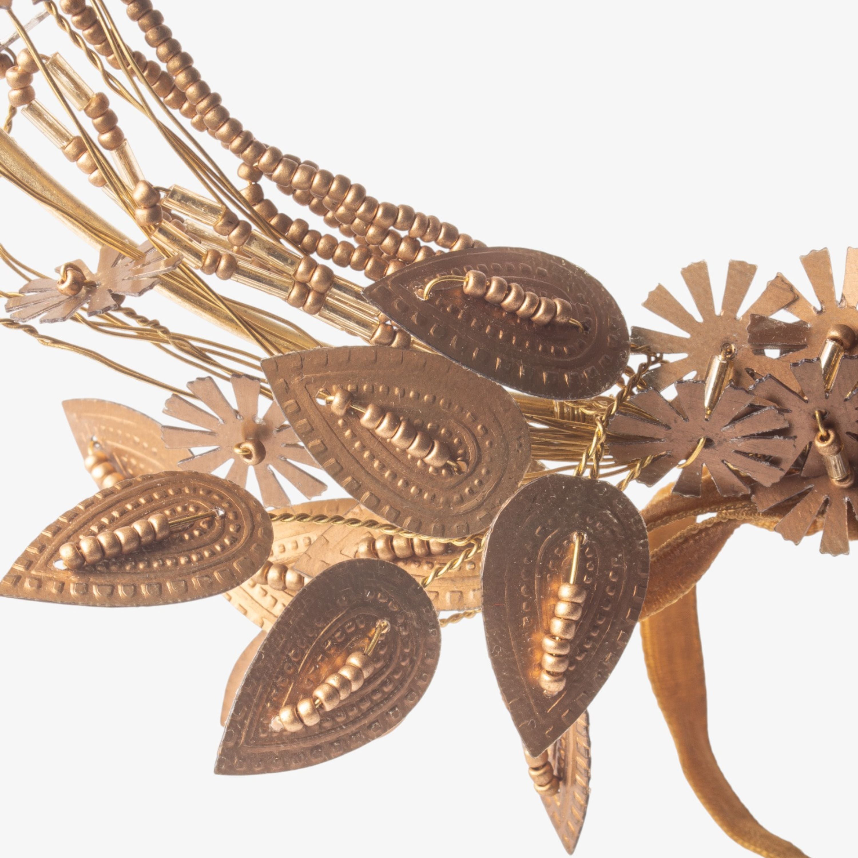 French Country Metal Flower Wreath