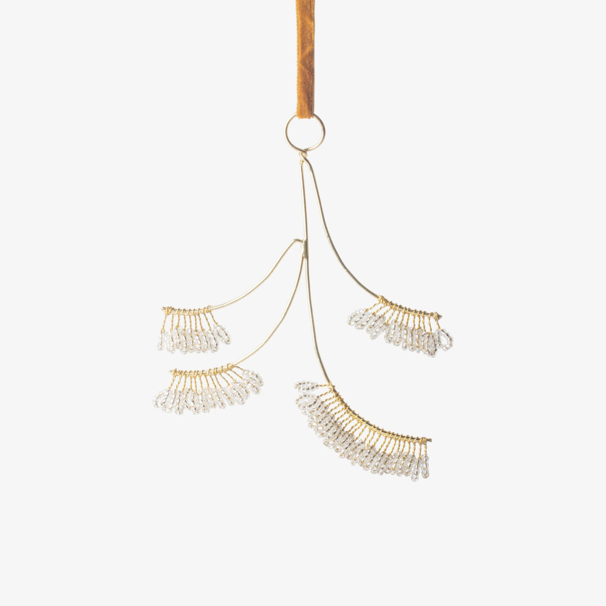 French Country Hanging Beaded Stems Decoration