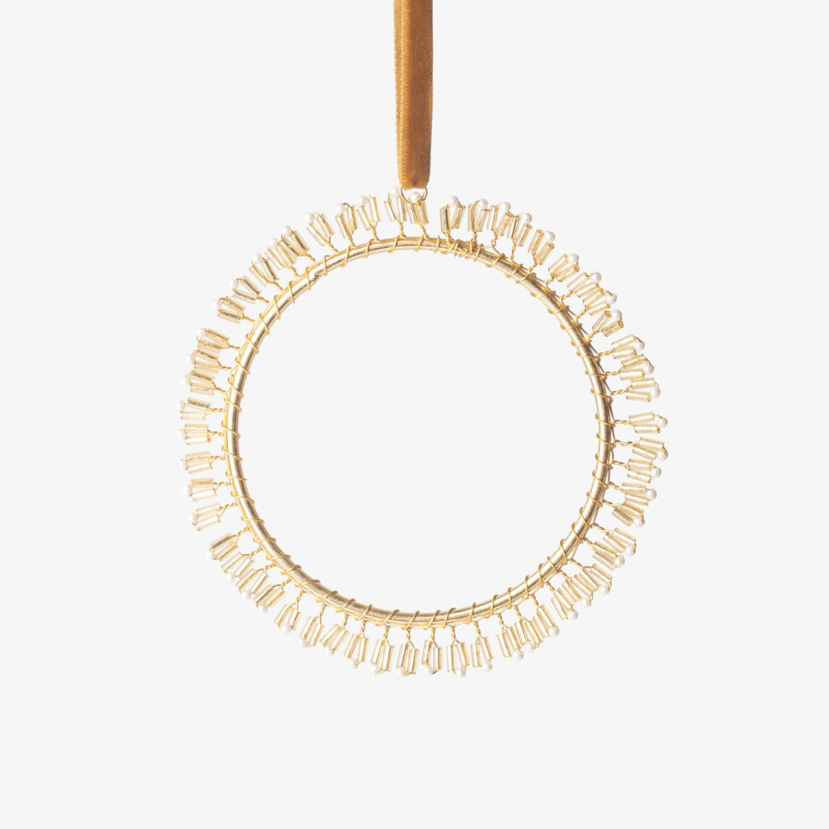 French Country Hanging Beaded Circle