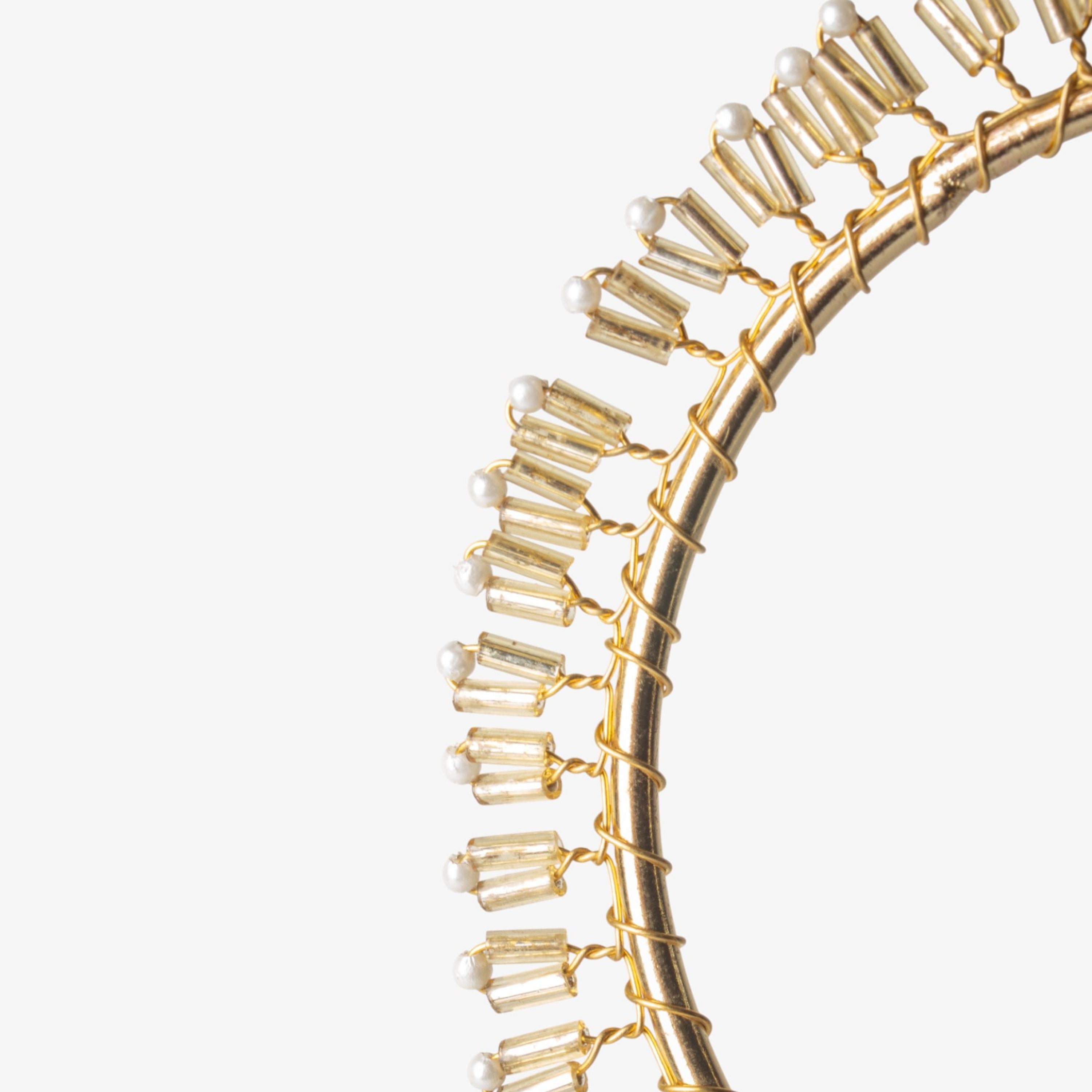 French Country Hanging Beaded Circle