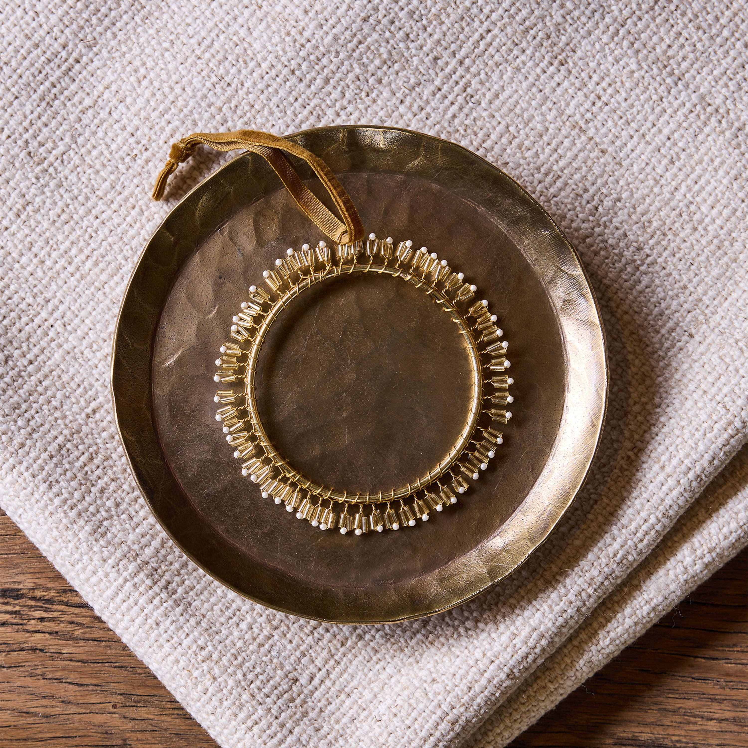 French Country Atlas Tray with Ball Feet Small