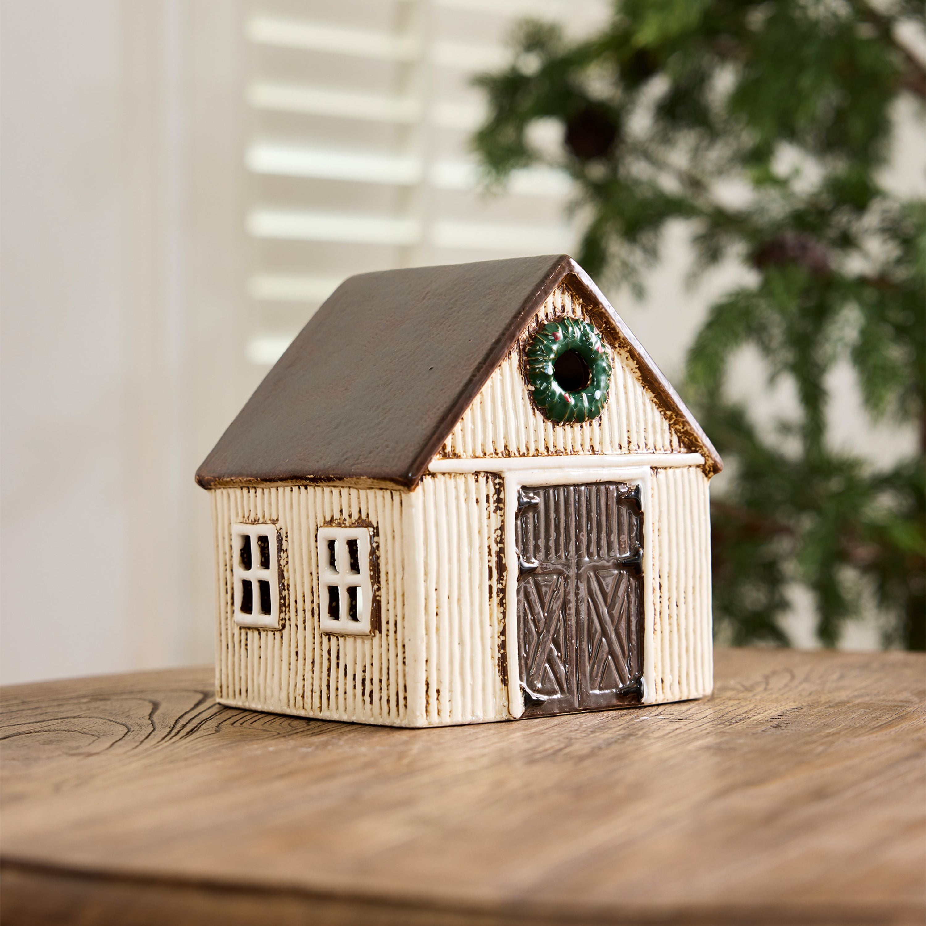 French Country Nordgard Stable with Wreath