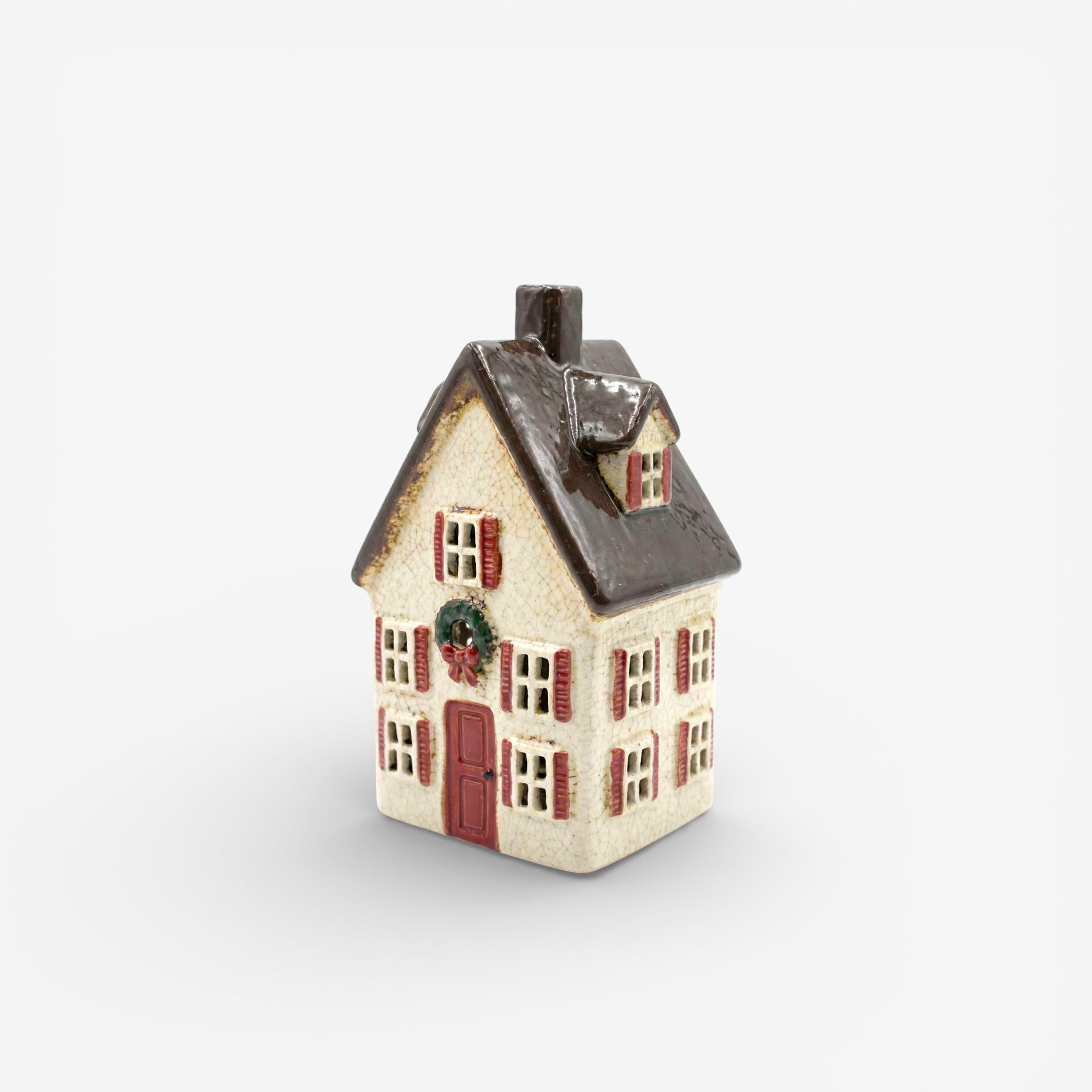 French Country Nordgard Tall Villa with Bow Wreath