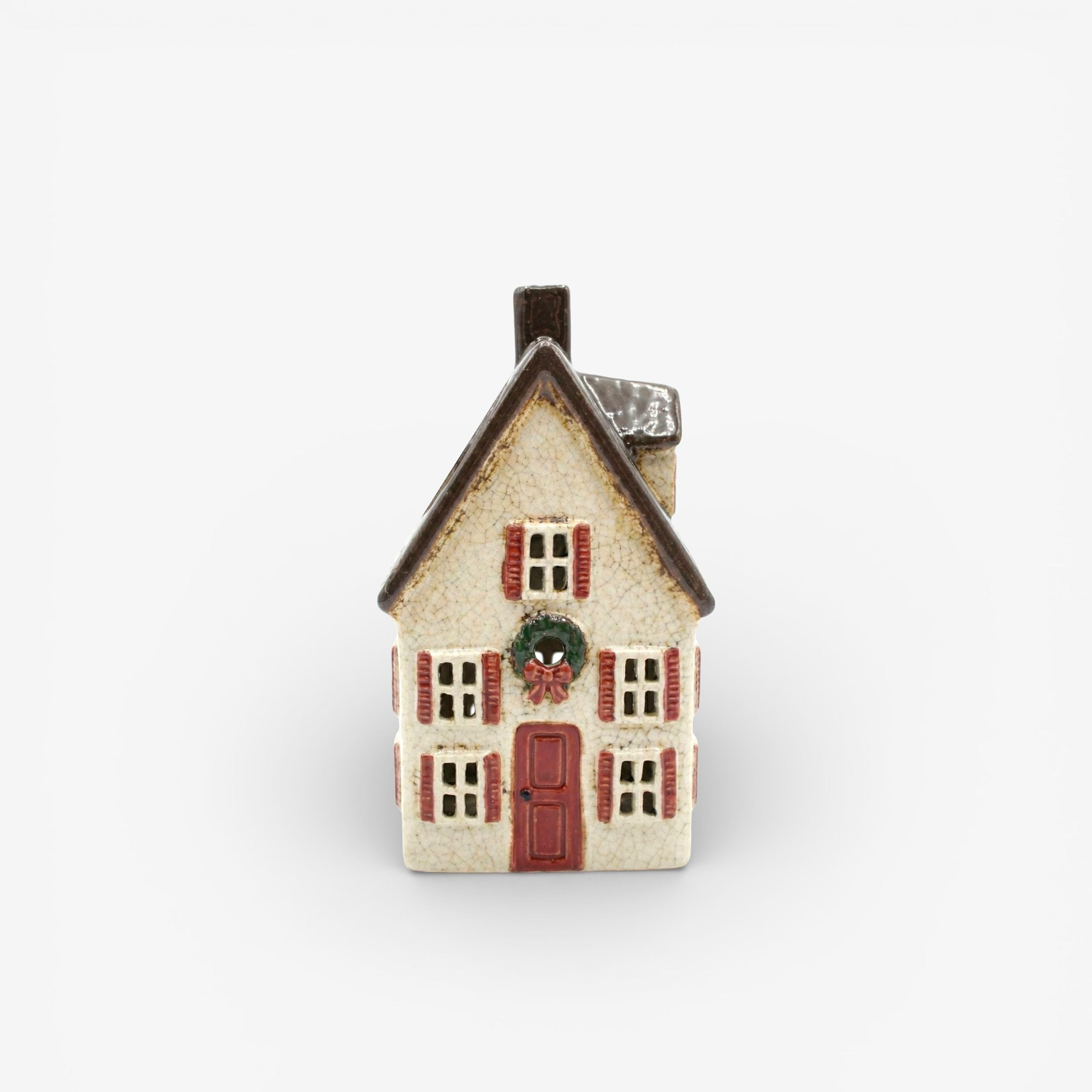 French Country Nordgard Tall Villa with Bow Wreath