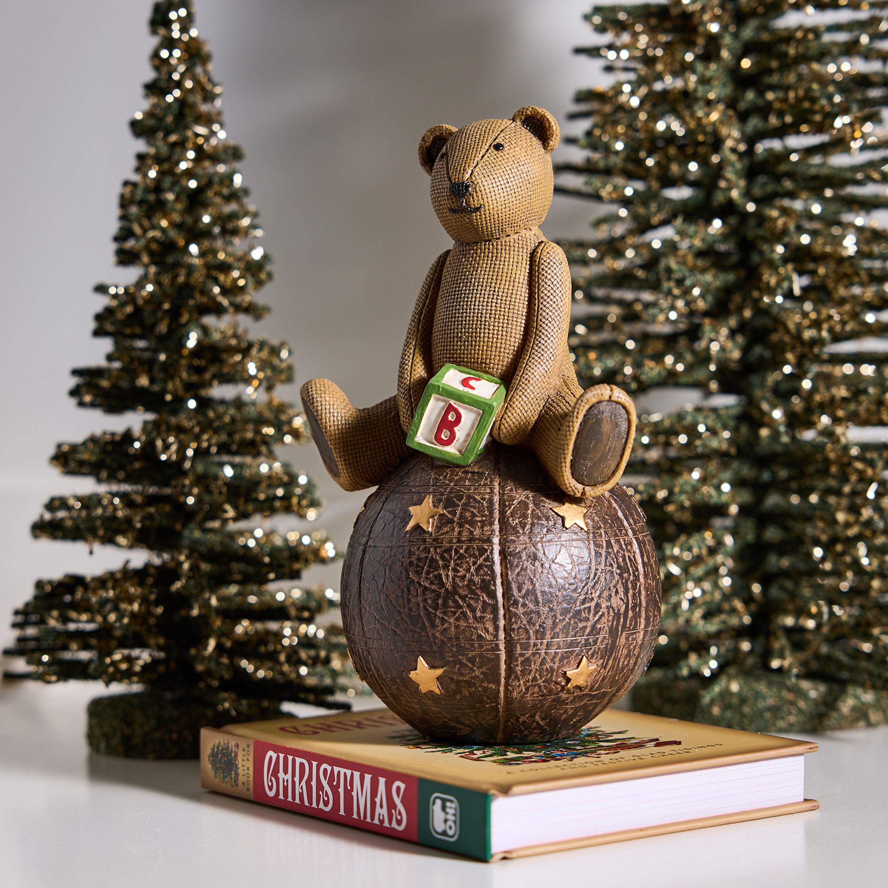 French Country Bear on Ball