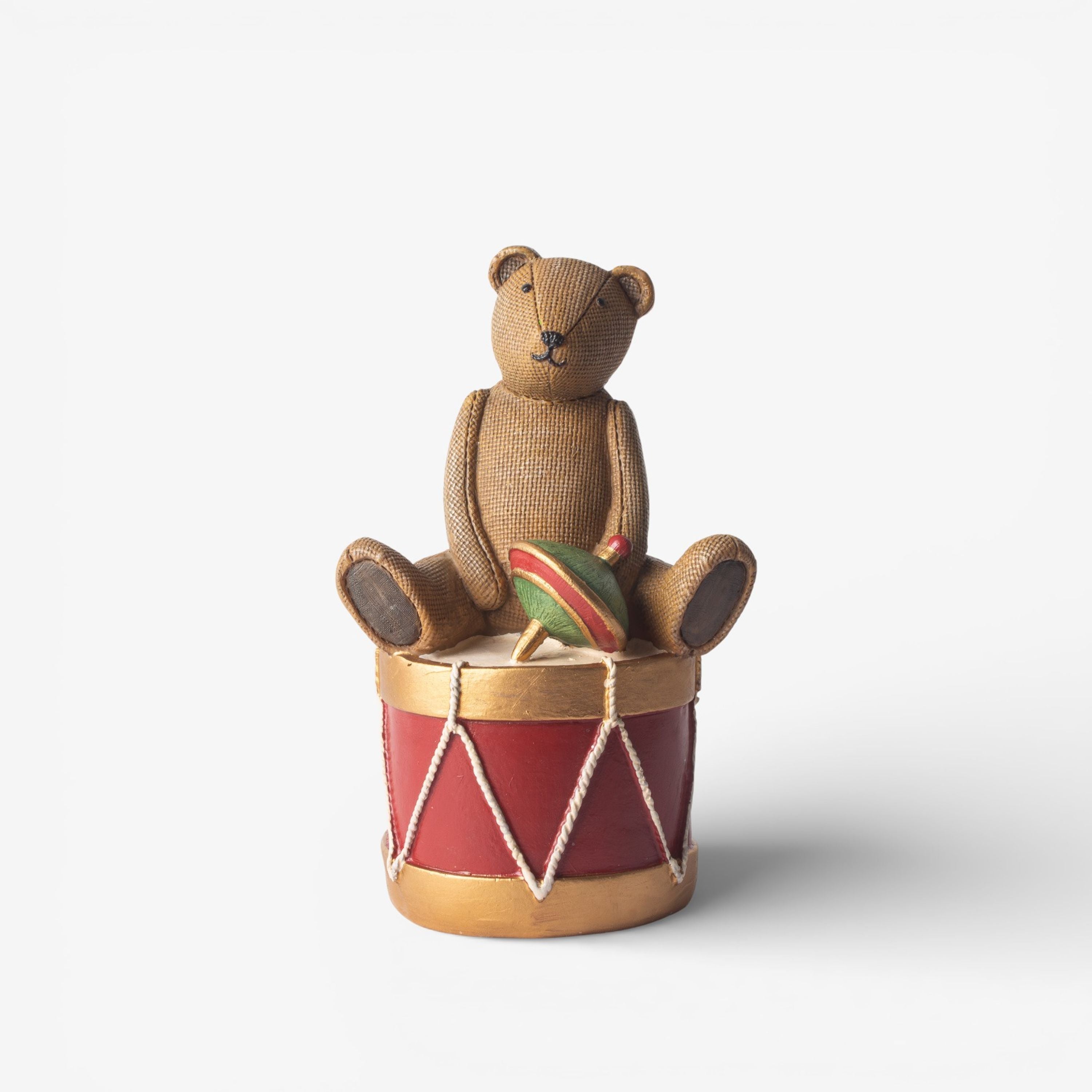 French Country Bear on Drum
