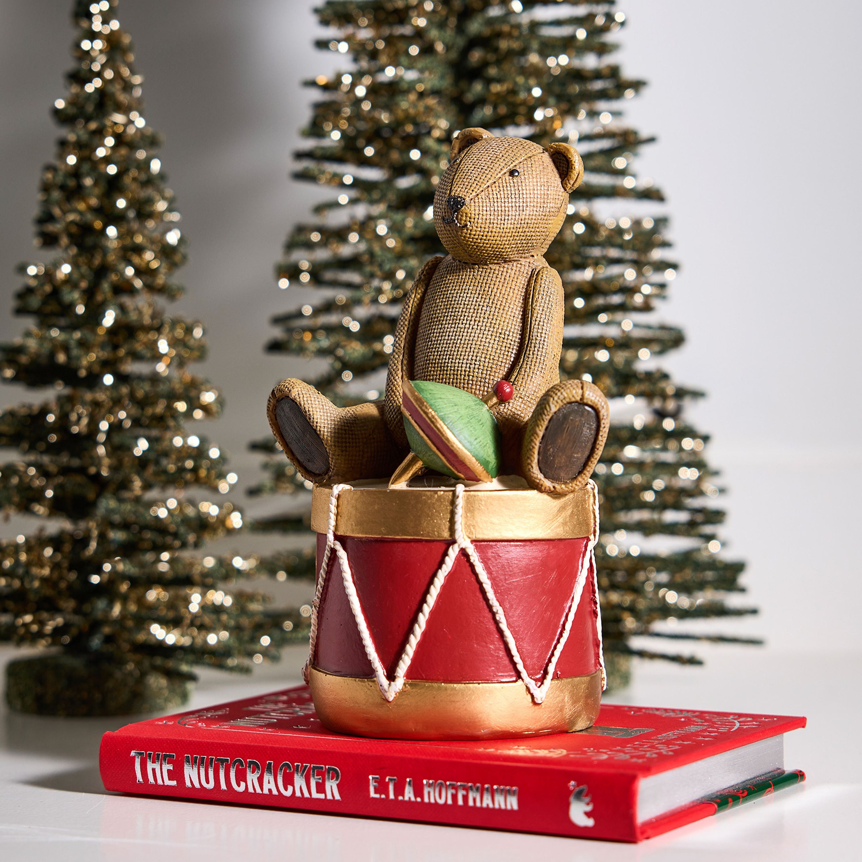 French Country Bear on Drum
