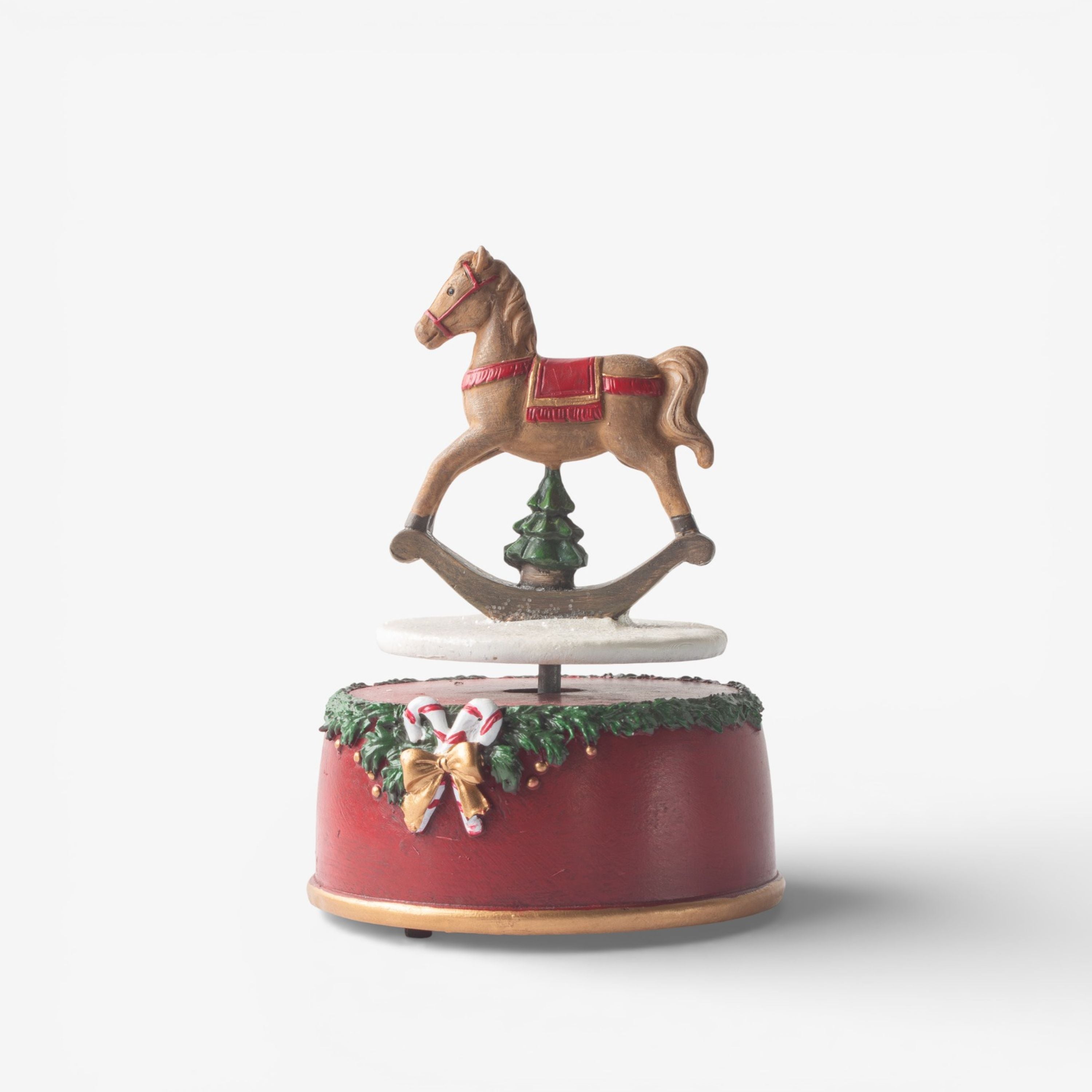 French Country Rocking Horse Musical Box