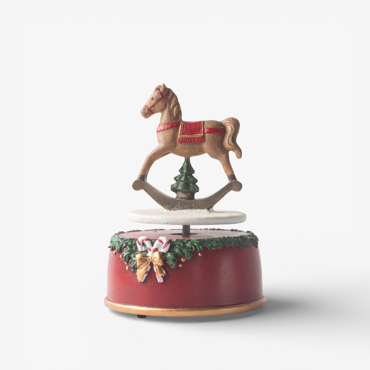 French Country Rocking Horse Musical Box