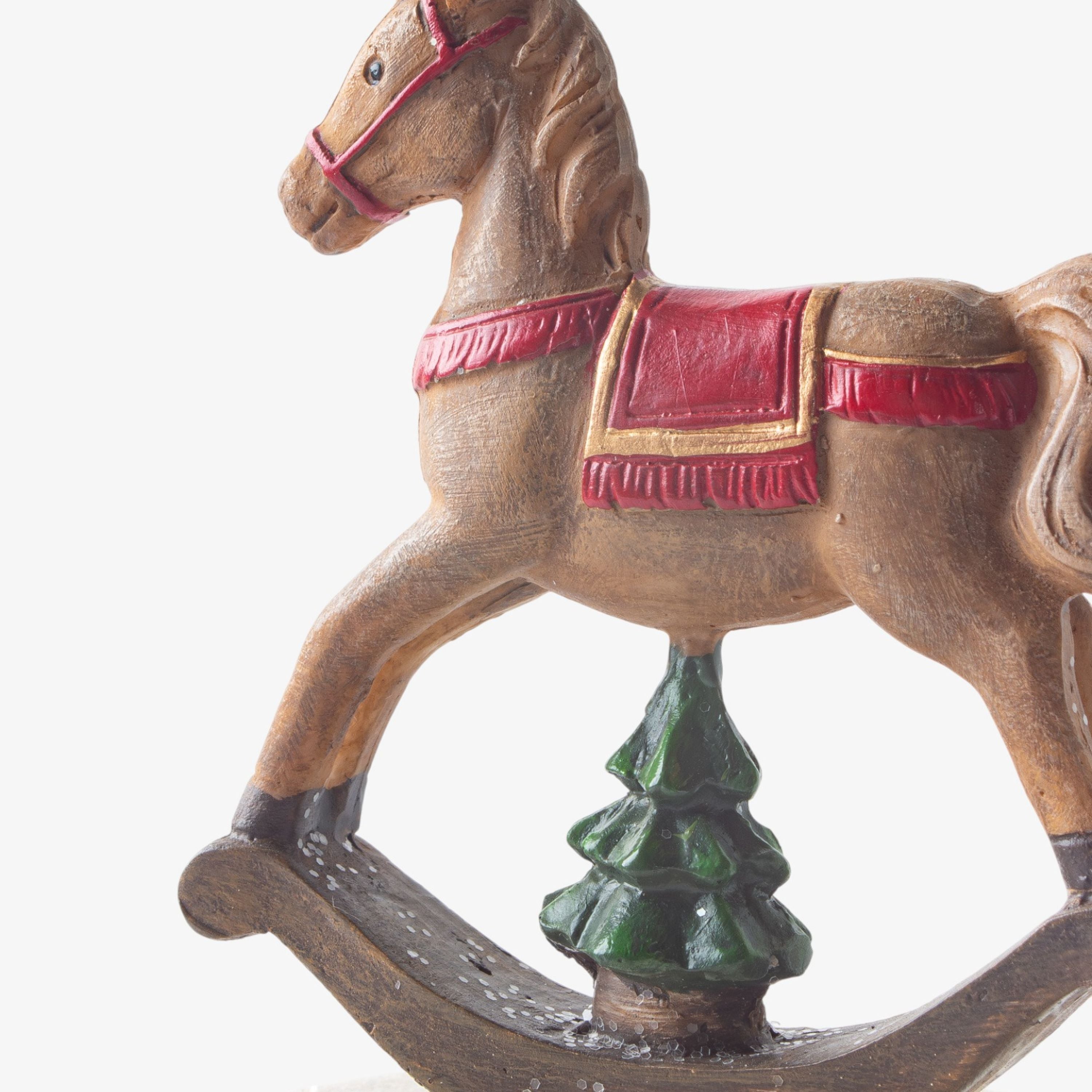 French Country Rocking Horse Musical Box