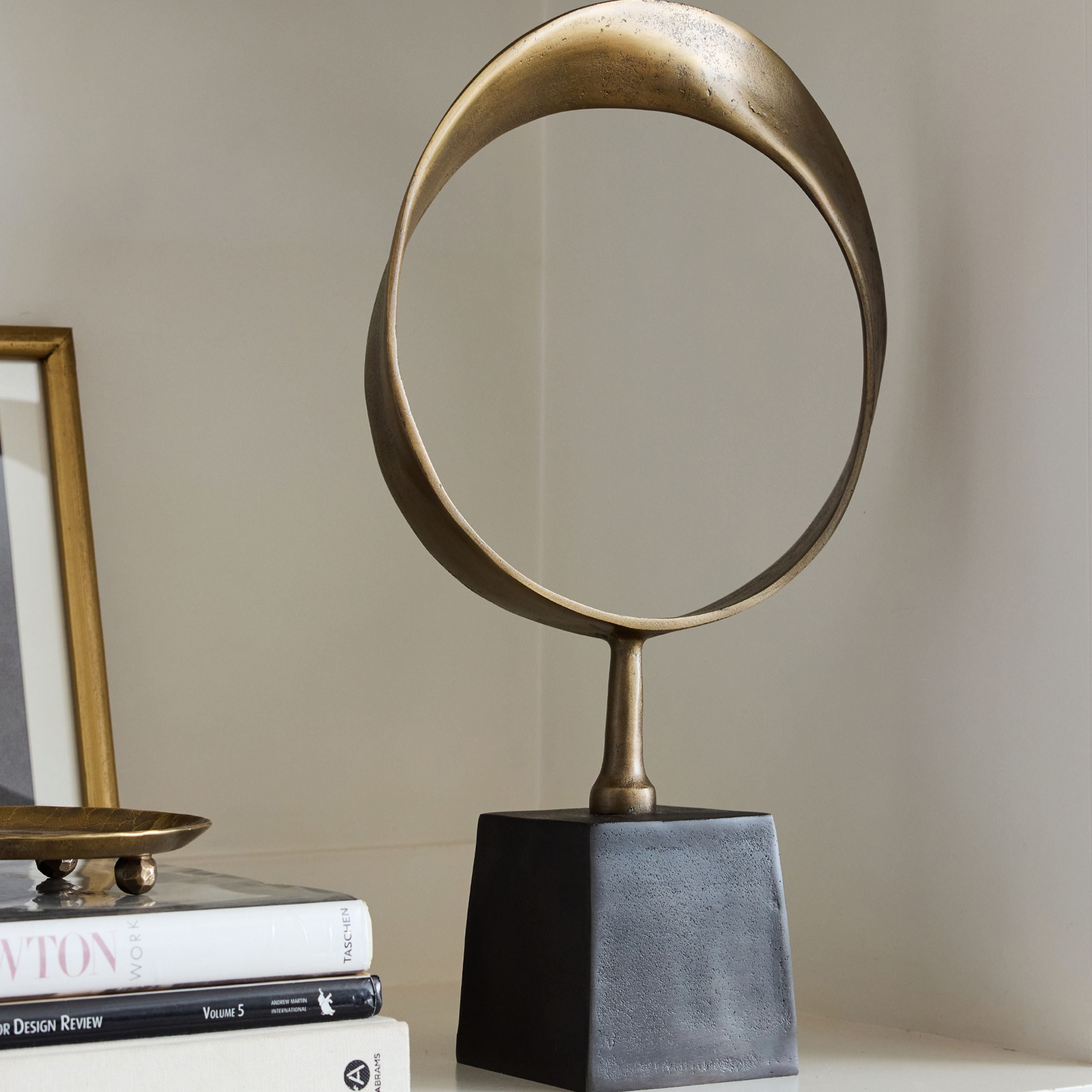 French Country Halo Block Sculpture