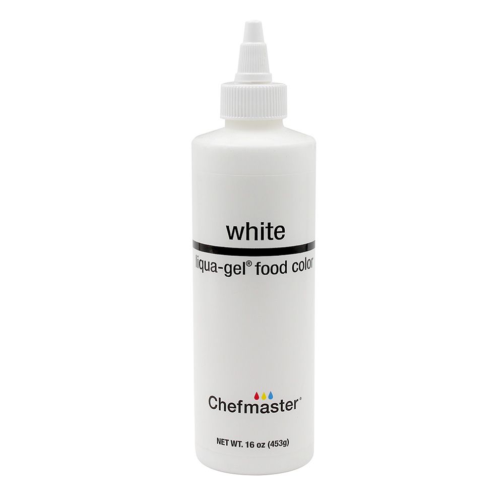 Chefmaster Liqua-Gel Bright White 16oz