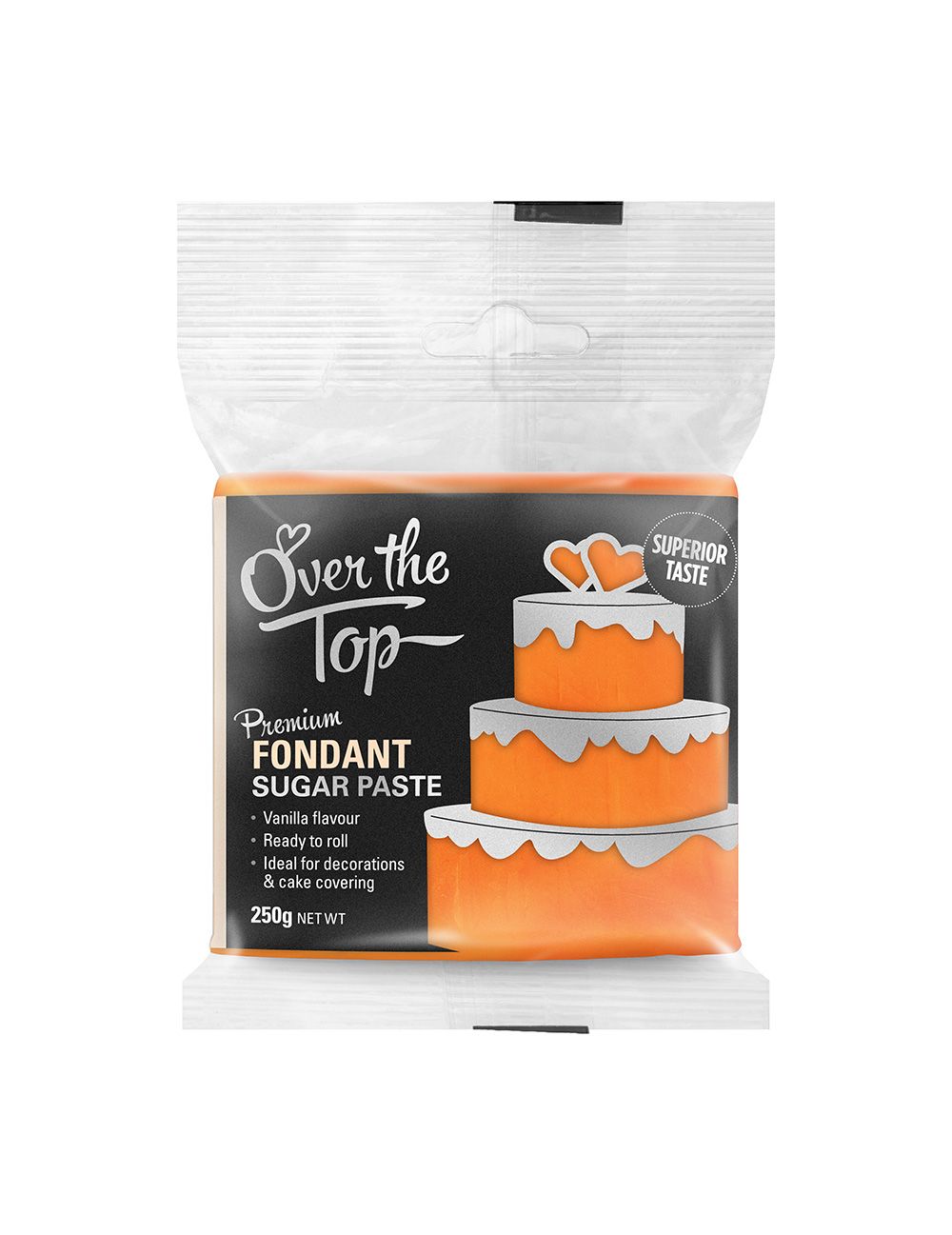 Over The Top Fondant Sunset Orange 250g