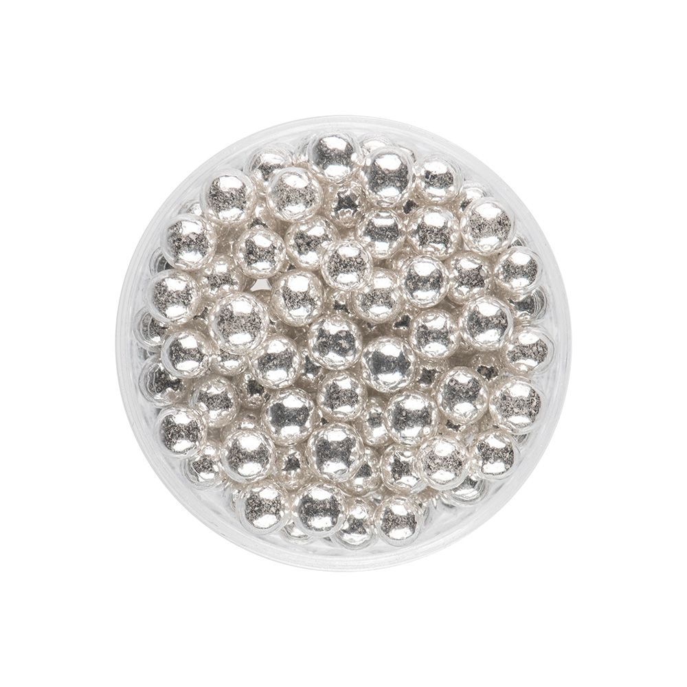 Over The Top Bling Silver Pearls 70g 4mm